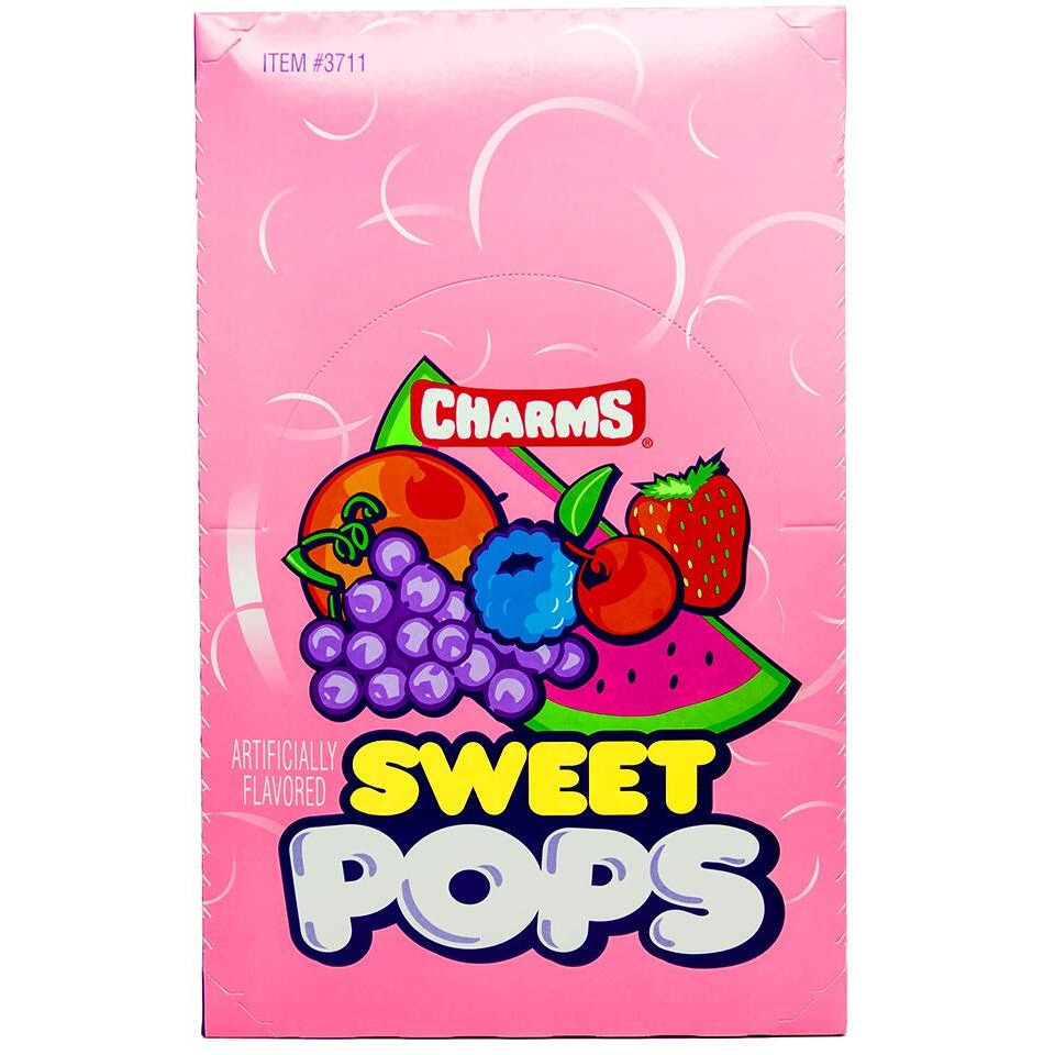 Charms Sweet Pops, 100 Count (Pack Of 2)