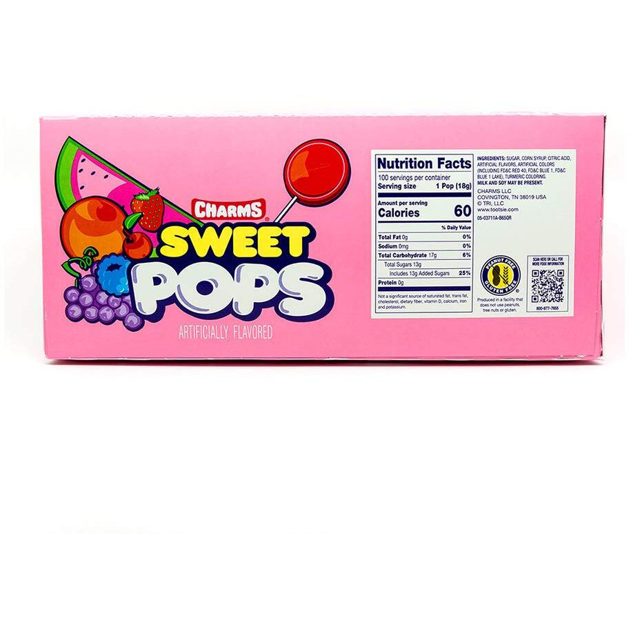 Charms Sweet Pops, 100 Count (Pack Of 2)