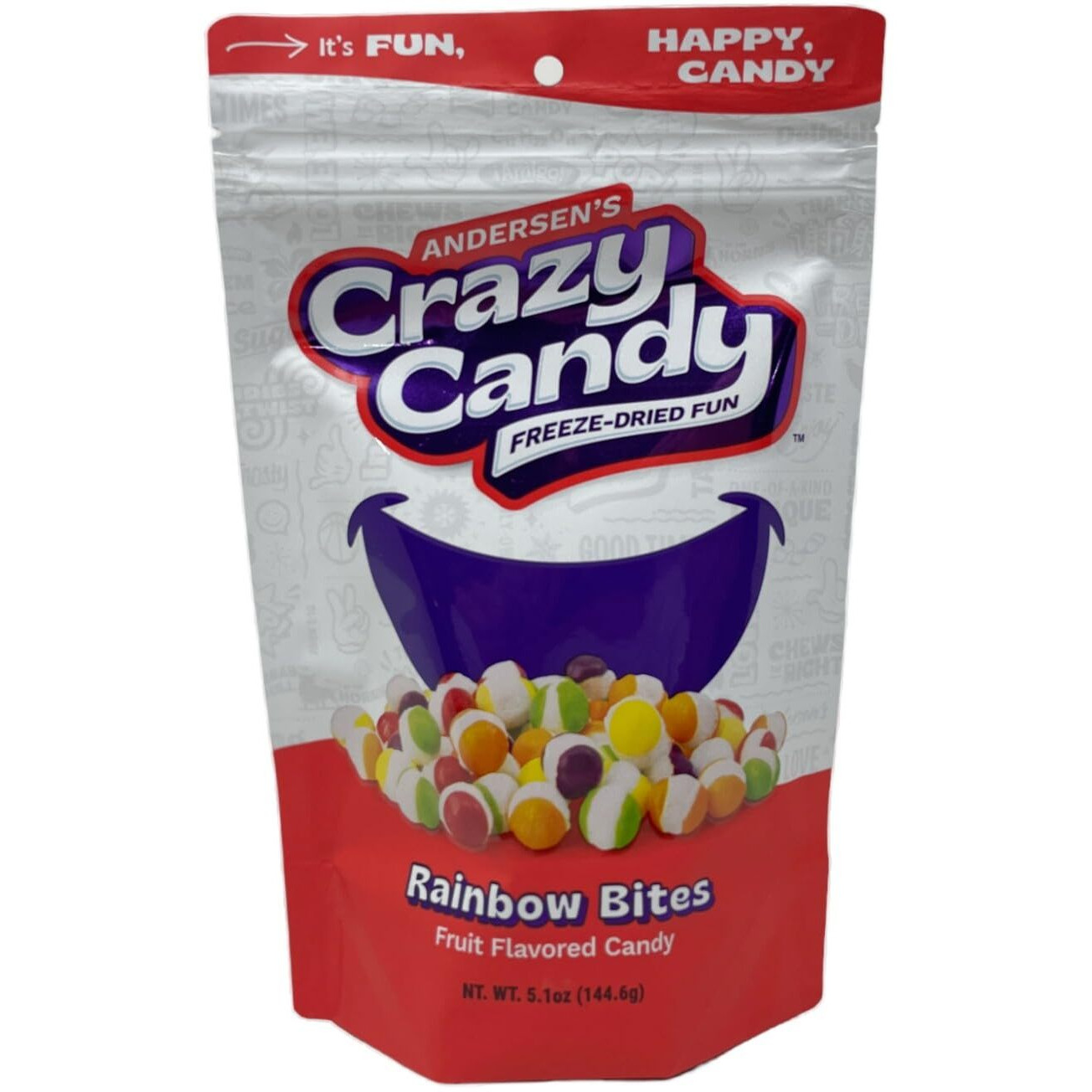 Andersons Crazy Candy Freeze Dried Candy Rainbow Bites