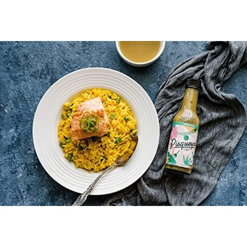 Pisqueya Hot Sauce - Gourmet Medium Buzz Hot Sauce With Jalapeo Peppers - Plant Based, No Sugar, Gluten Free, Low Sodium - You Can Really Taste The Peppers - 5 Oz.
