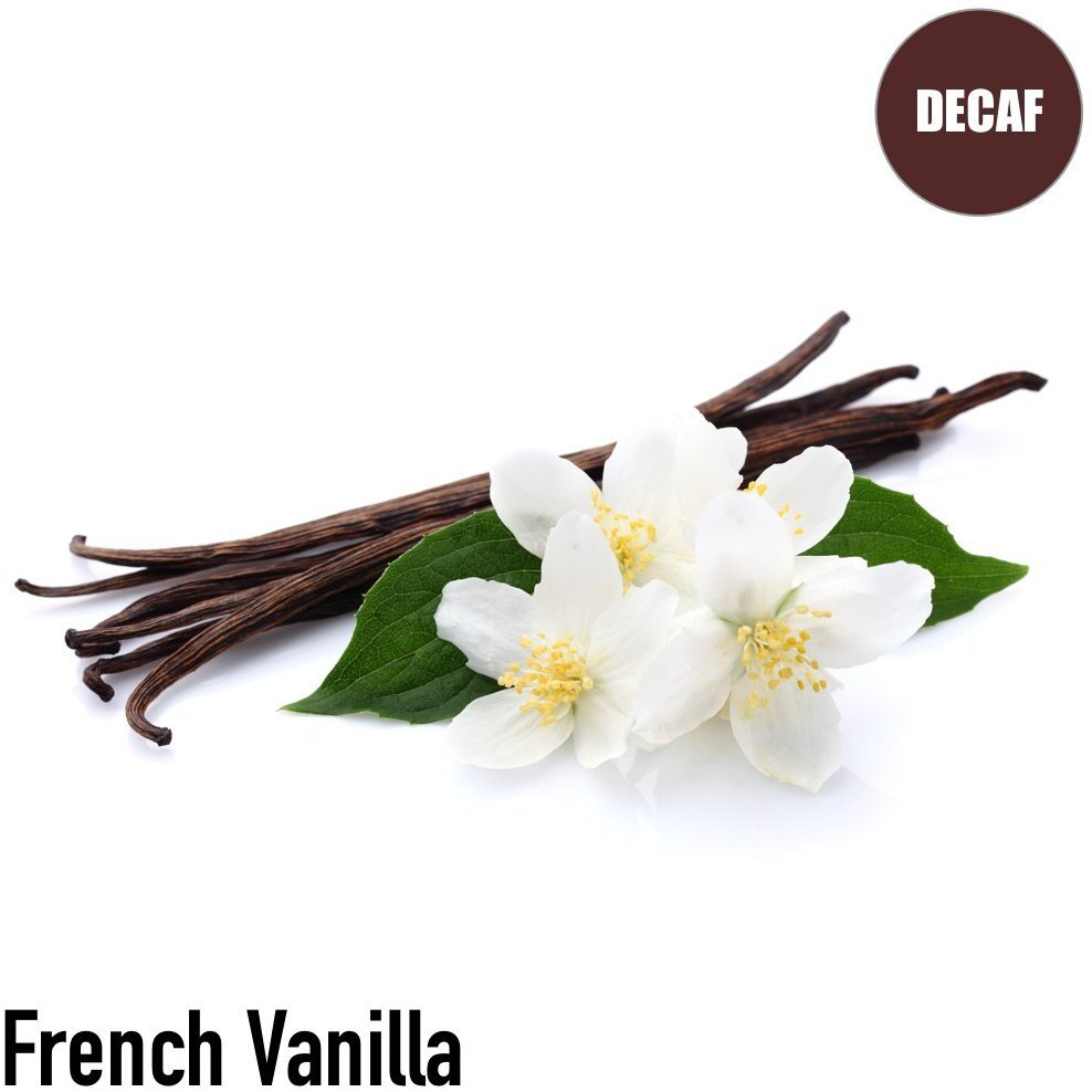 Volcanica French Vanilla Flavored Decaf Coffee, Whole Bean, Fresh Roasted, 16-Ounce