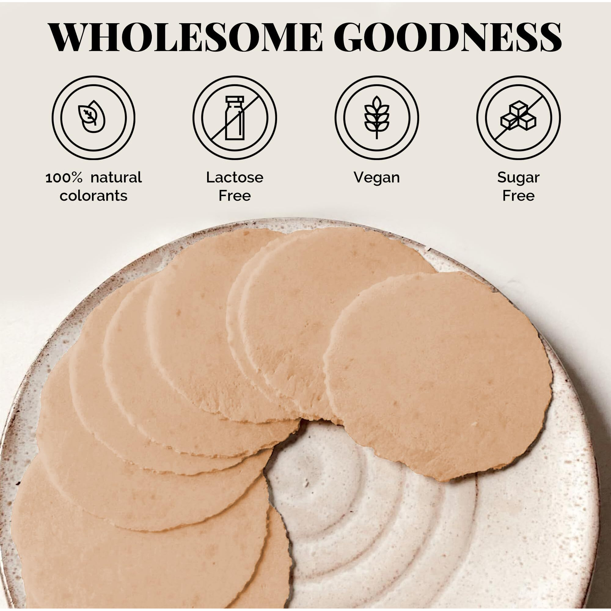 Kalan Lychee Amaranth Flour Wafer Thins, Vegan And Sugar-Free, Pack Of 3