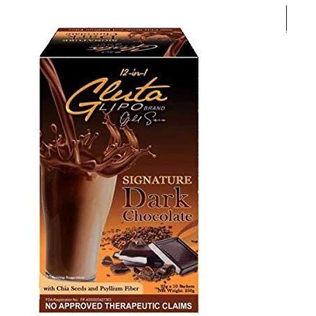 Glutalipo 12-In-1 Gold Series Drinks (Dark Chocolate)