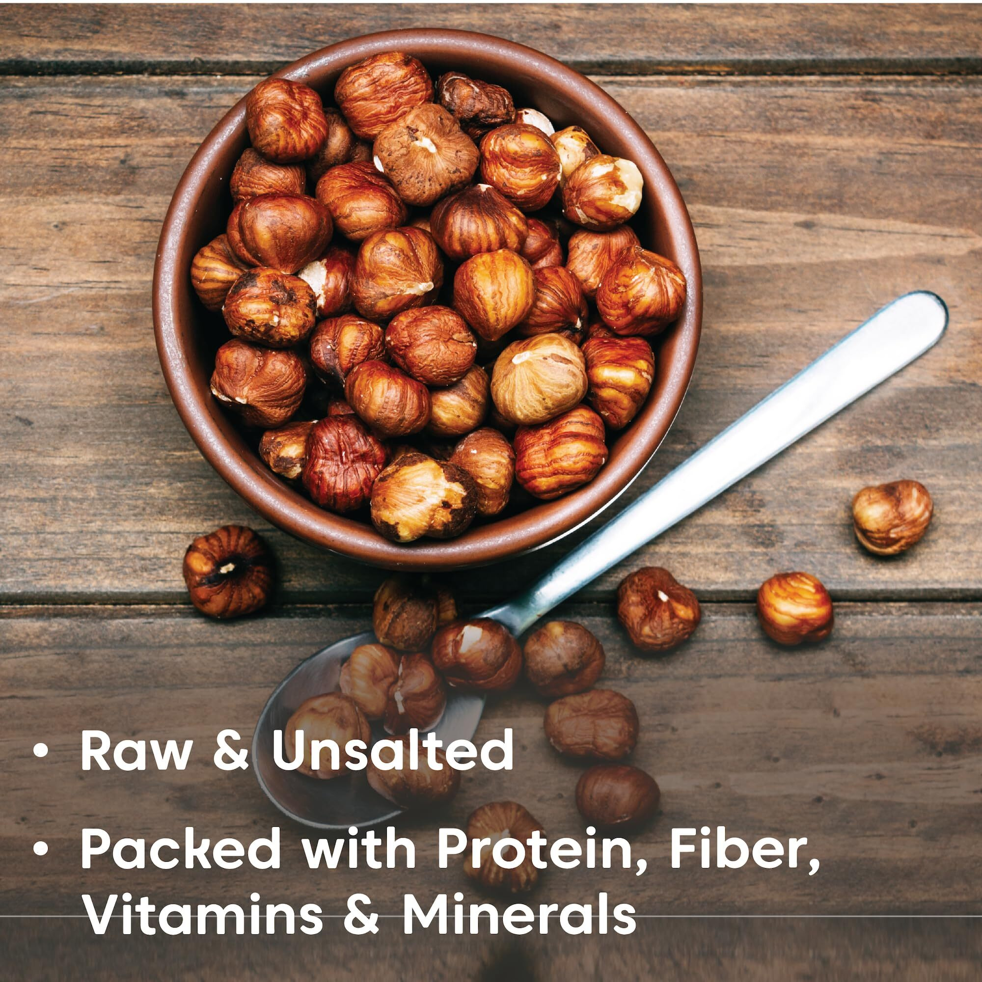 Wilderness Poets, Organic, Pacific Northwest-Grown Hazelnuts - Raw, Whole Nuts With Skins, No Shells (8 Ounce)