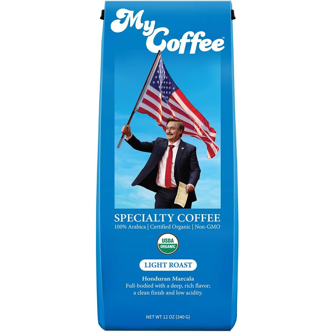 Whole Bean Mycoffee - Organic, Specialty Grade, 100% Arabica, Non-Gmo Coffee [Light Roast, 12Oz Bag]