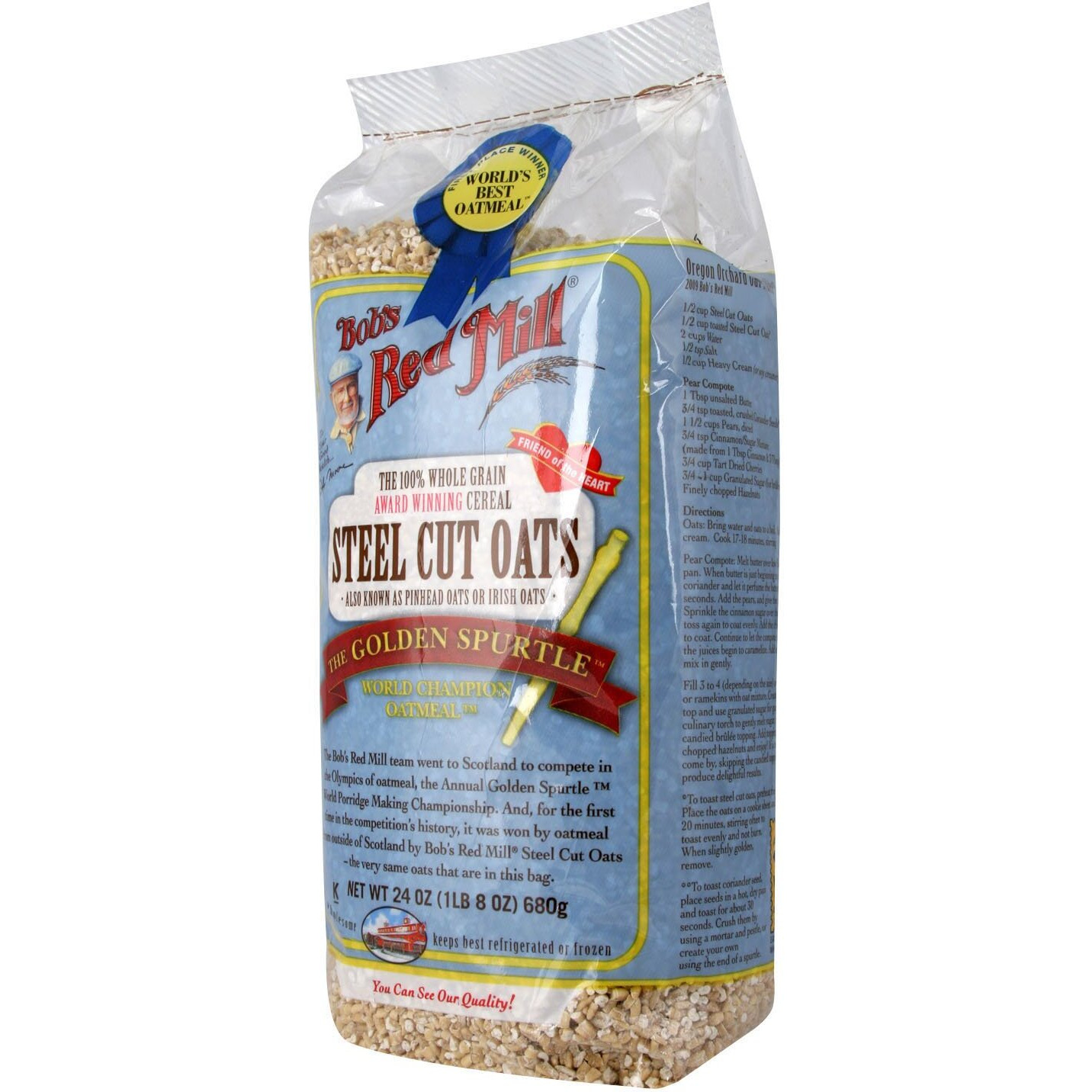 Bob's Red Mill, Oats, Steel Cut, 24 Oz