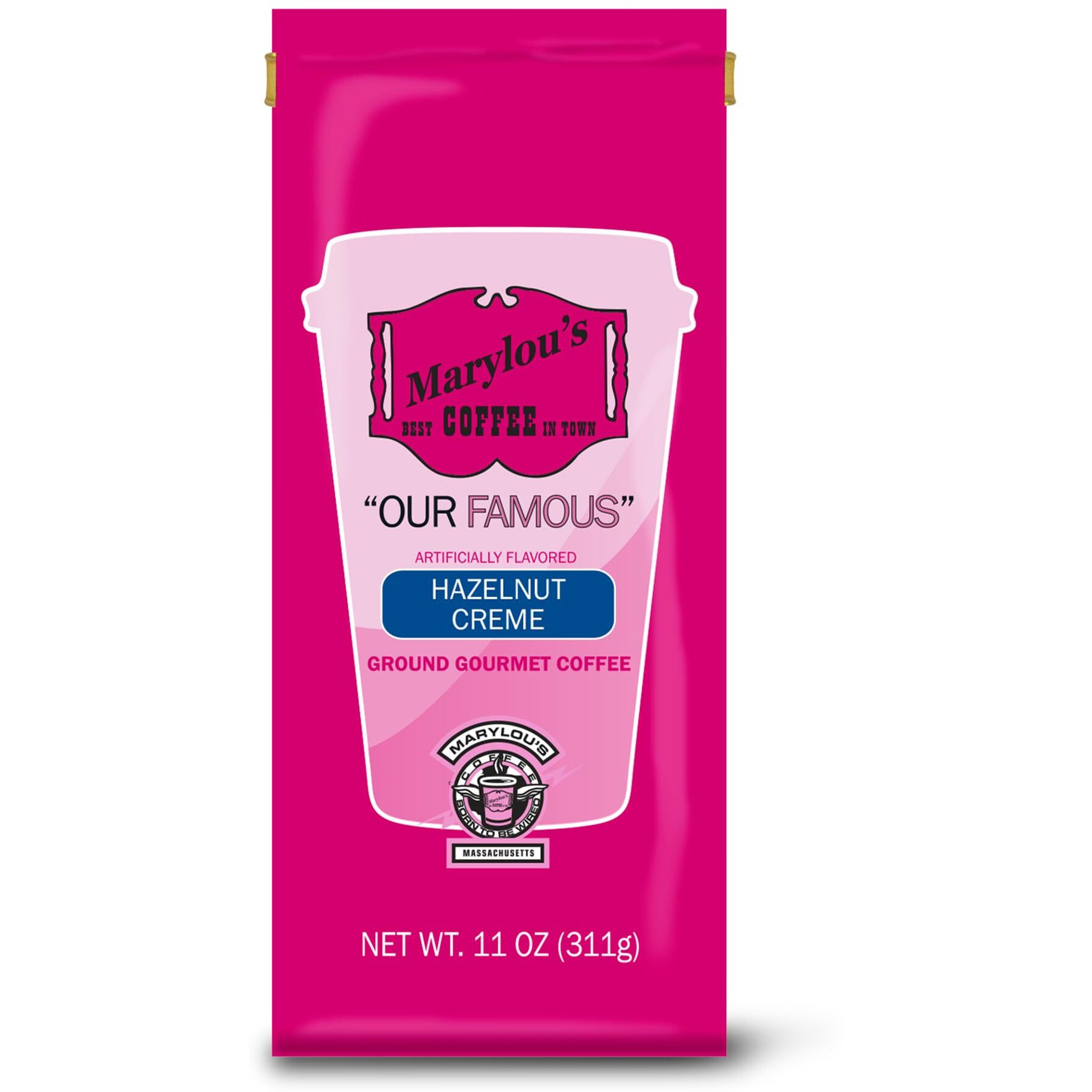 Marylous Coffee - Hazelnut Crme Flavored Coffee, Delicious Medium Roast Gourmet Coffee, 11 Oz. / 311 G Coffee Bag