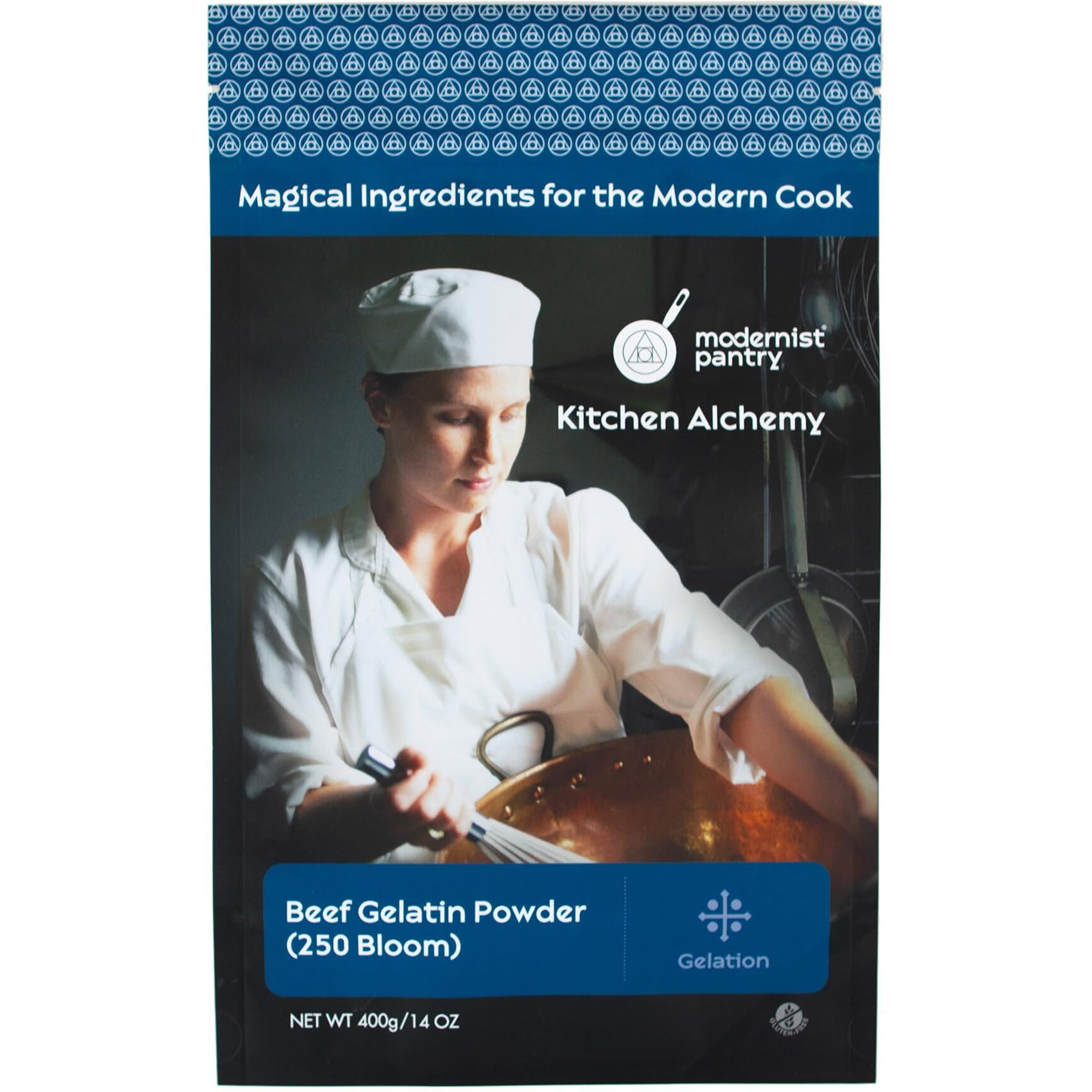 Pure Beef Gelatin Powder (250 Bloom)  Non-Gmo Gluten-Free - 400G/14Oz