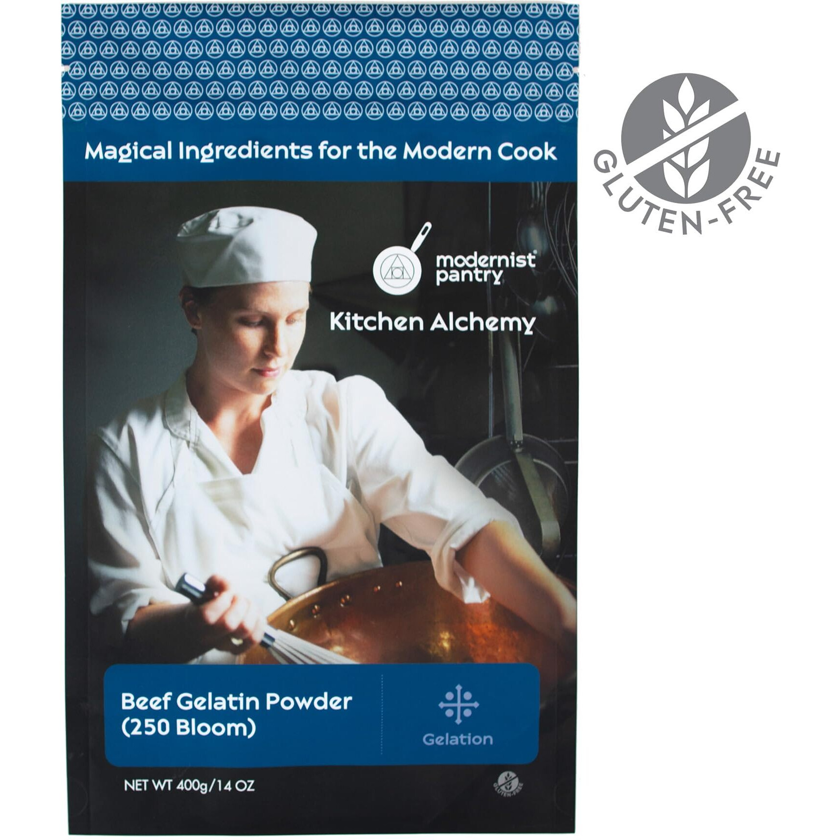 Pure Beef Gelatin Powder (250 Bloom)  Non-Gmo Gluten-Free - 400G/14Oz