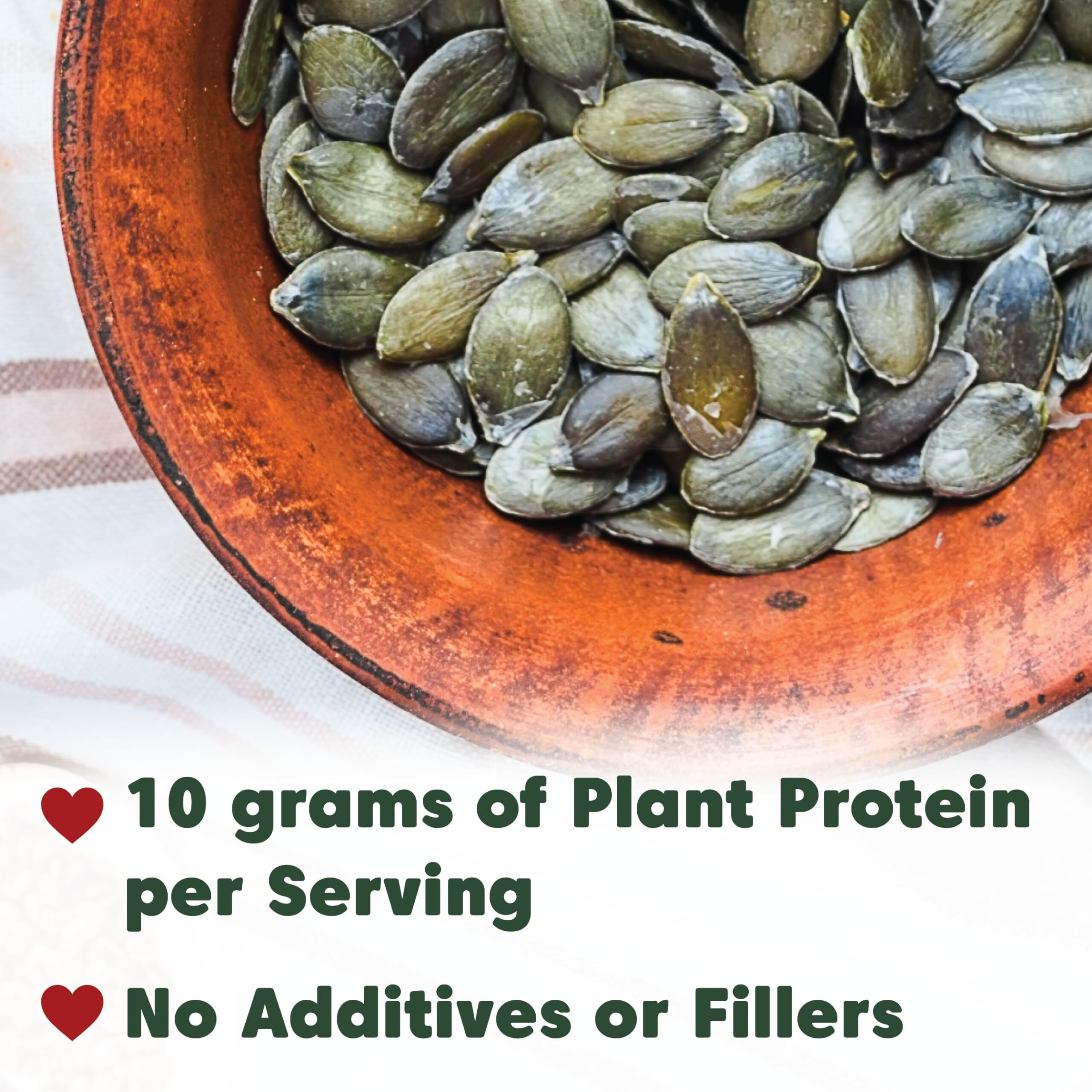 Wilderness Poets, Organic Pumpkin Seed Protein Powder (32 Ounce - 2 Pound) Cold-Pressed, Vegan, Unsweetened, Non-Gmo, Dairy Free, 100% Plant Based