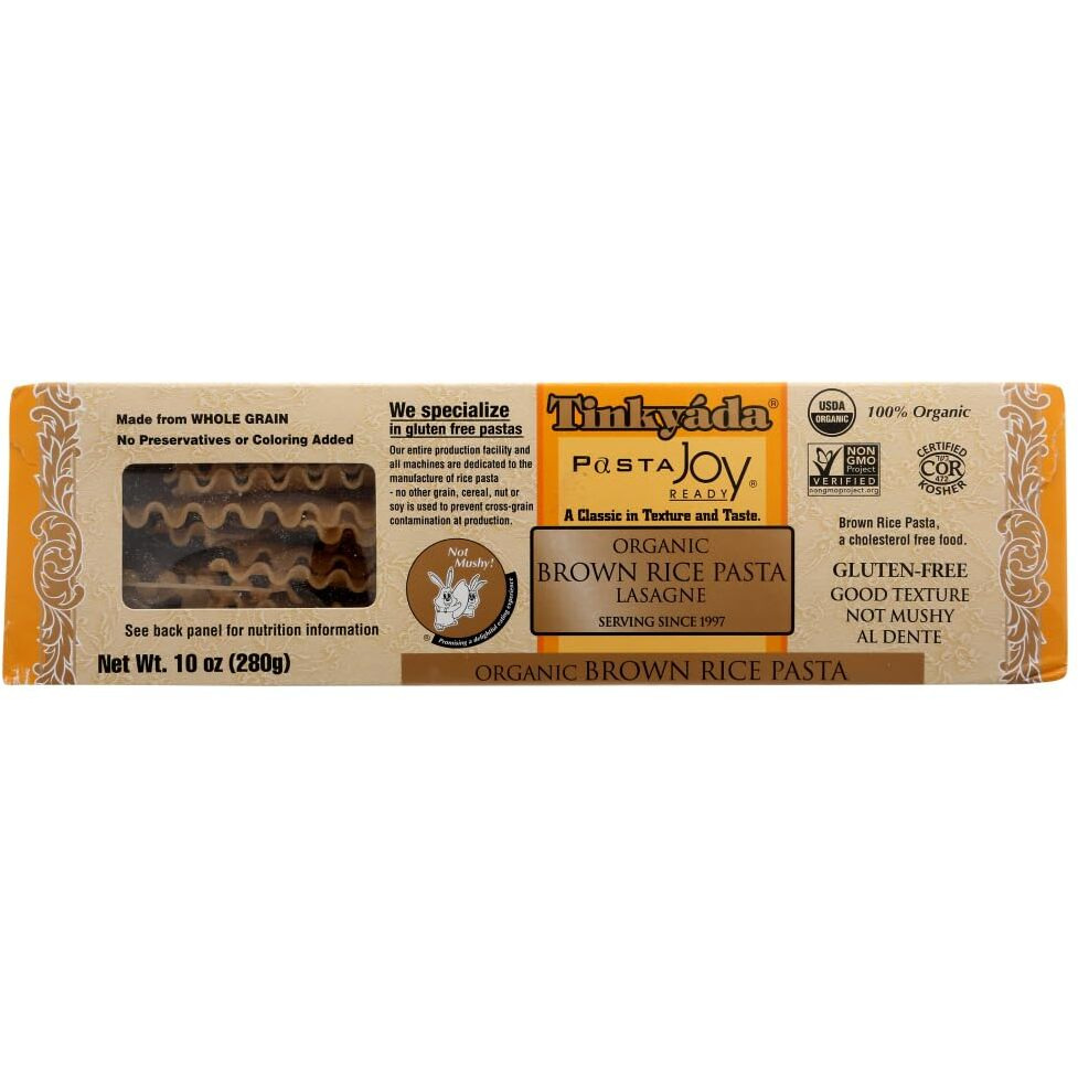 Tinkyada Organic Lasagna Brown Rice Pasta (3X10 Oz.)