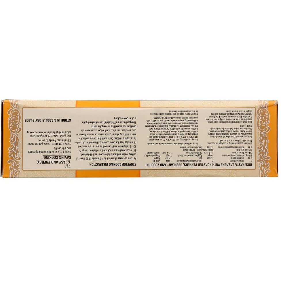 Tinkyada Organic Lasagna Brown Rice Pasta (3X10 Oz.)