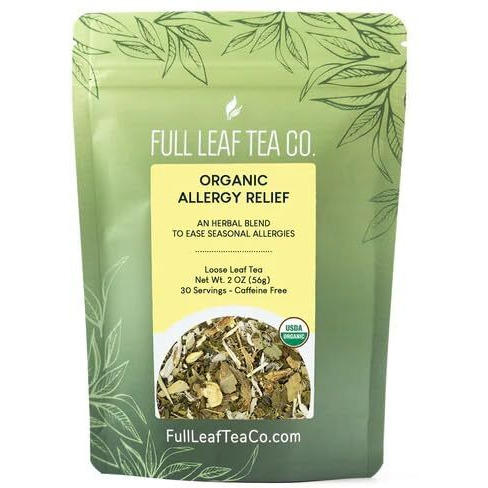 Organic Allergy Relief Loose Leaf Tea - 2Oz Bag (Approx. 30 Servings) | Full Leaf Tea Co.