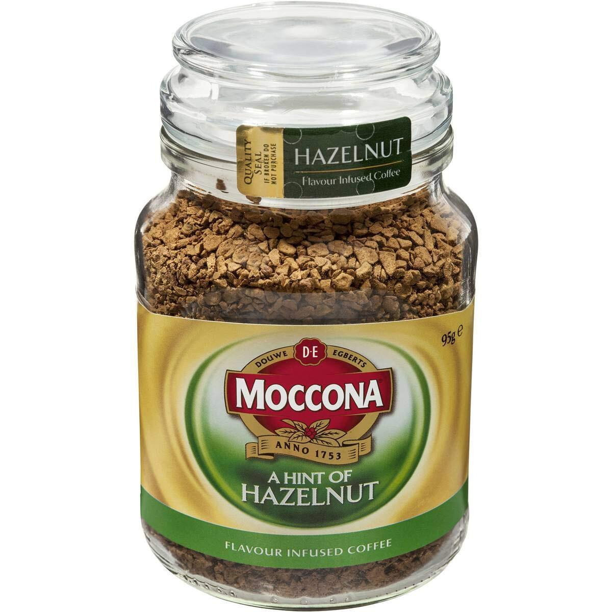 Moccona Freeze-Dried Instant Coffee 95 Grams (Imported From Australia) (Hazelnut)