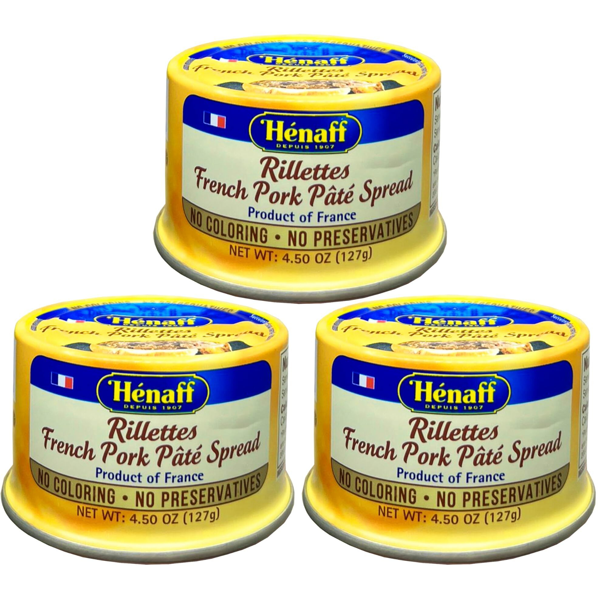 From France Henaff French Pork Pate Spread 127 Gr Pack Of 3
