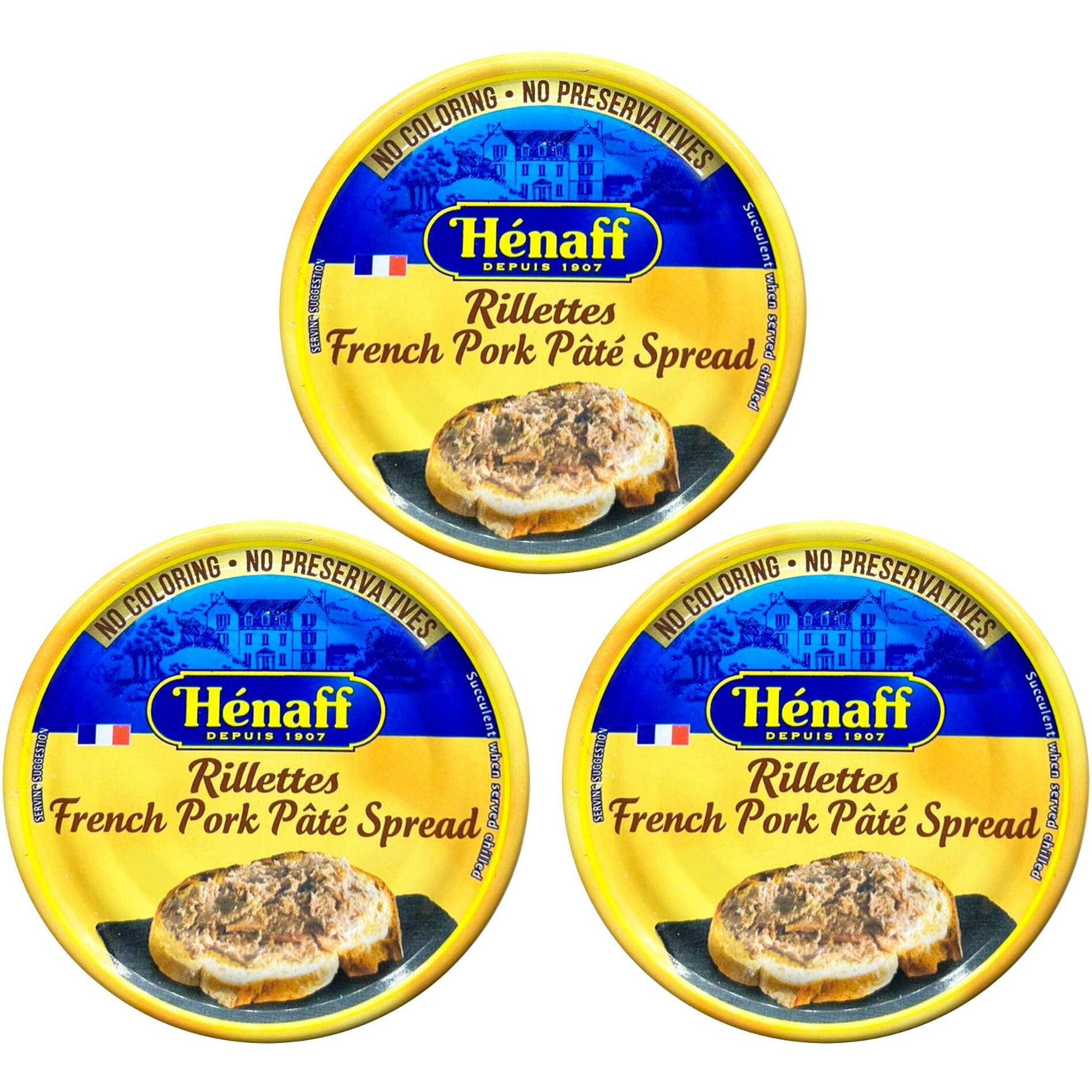 From France Henaff French Pork Pate Spread 127 Gr Pack Of 3