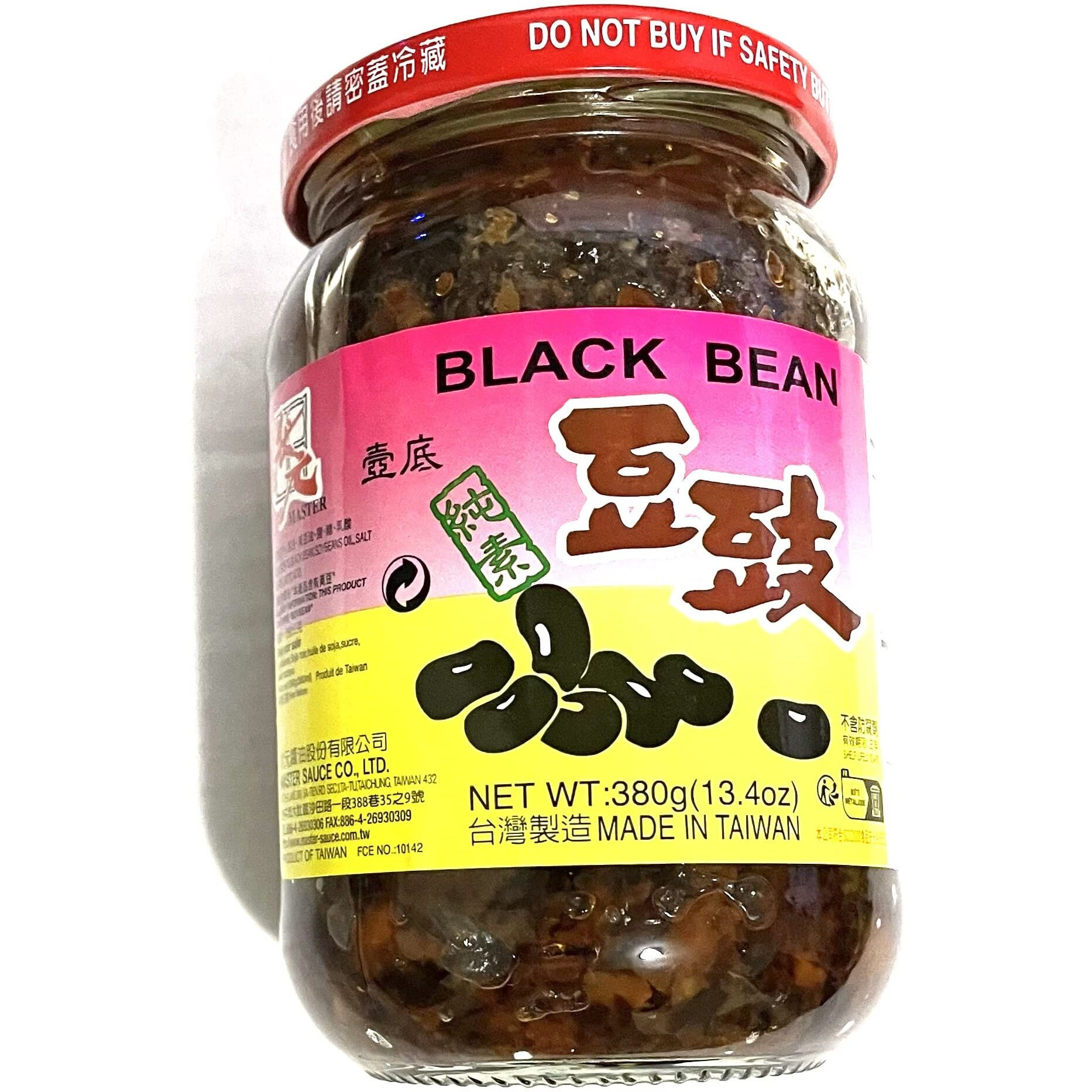 Master Douchi Femented Black Bean Sauce For Asian Cooking 13.4Oz / 380G (1 Pack)