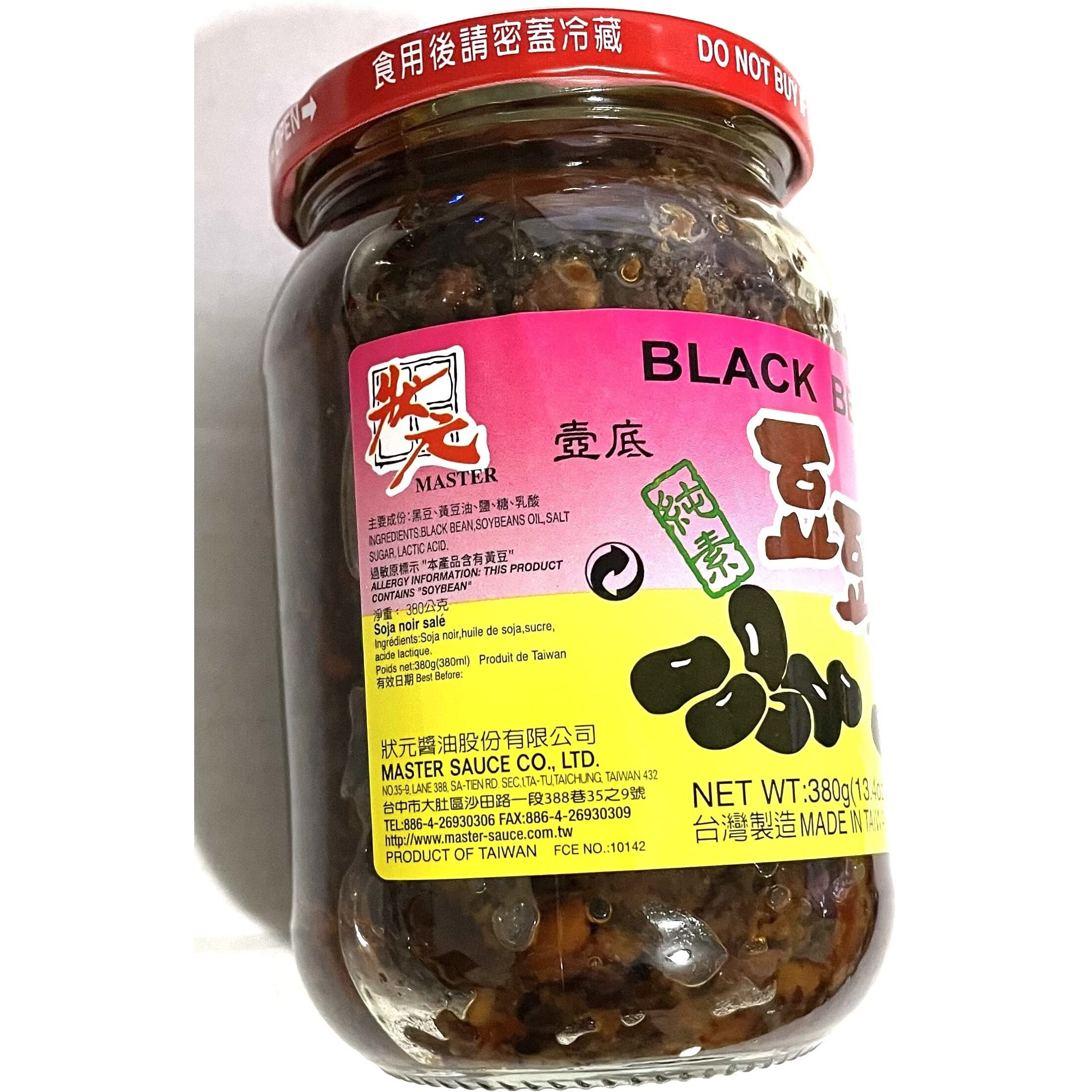 Master Douchi Femented Black Bean Sauce For Asian Cooking 13.4Oz / 380G (1 Pack)