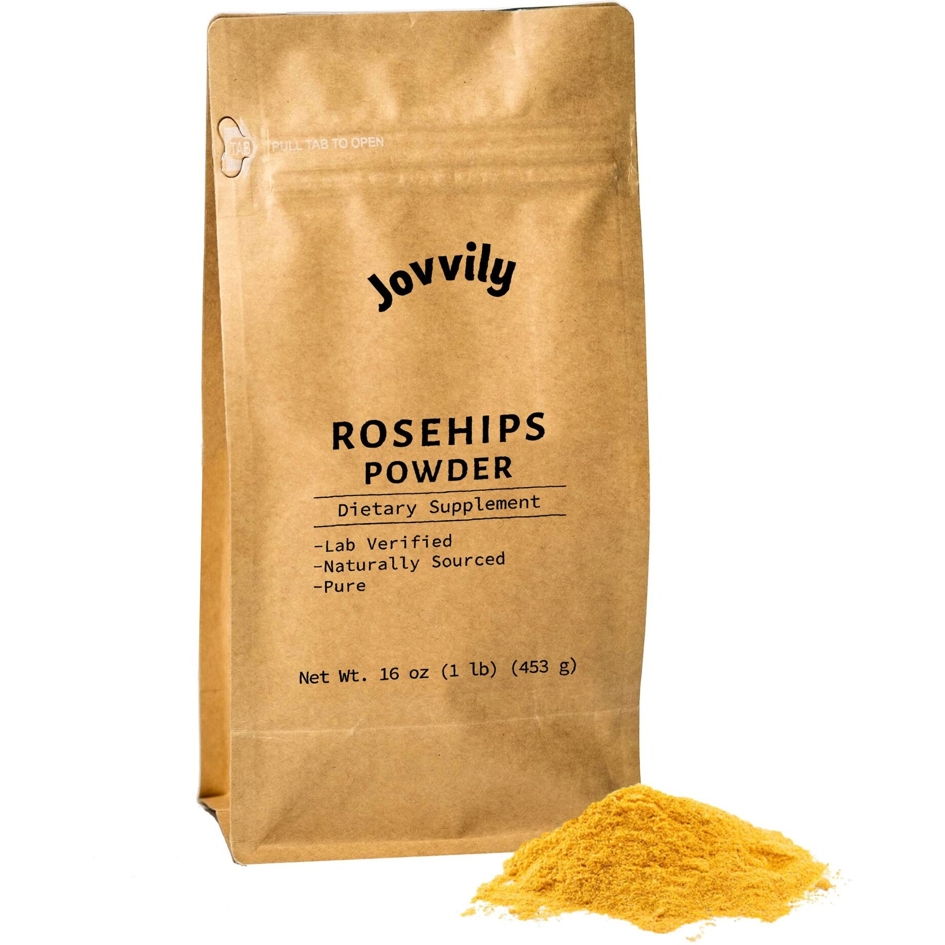 Jovvily Rosehips Powder - 1 Lb - Herbal Tea - Earthy Scent