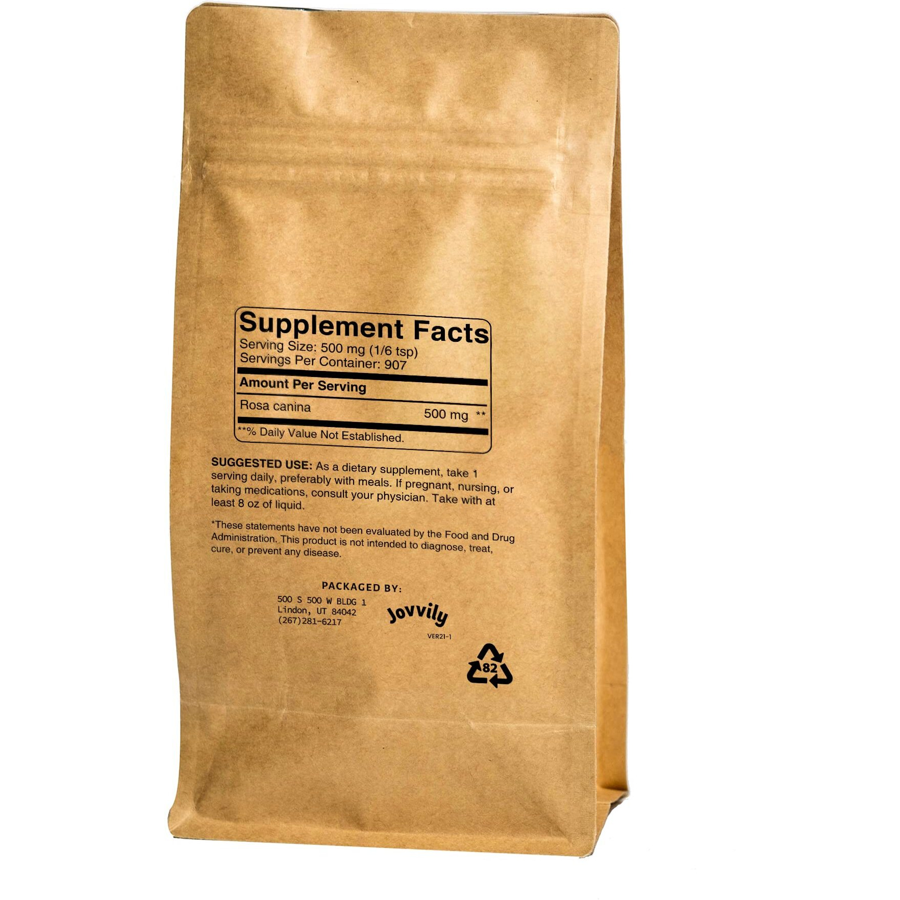 Jovvily Rosehips Powder - 1 Lb - Herbal Tea - Earthy Scent