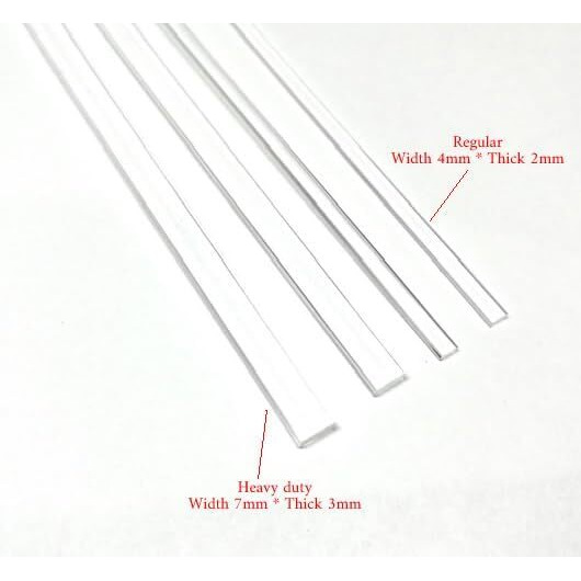 25Pcs 8"&quotX 4Mm Flat Clear Sticks For Cake Toppers Cake Pops Or Lollipops - Acrylic Plexiglass Sticks Transparent Clear, Strong And Not Bendy With Length Of 4,6 Or 8 (25, 8In)