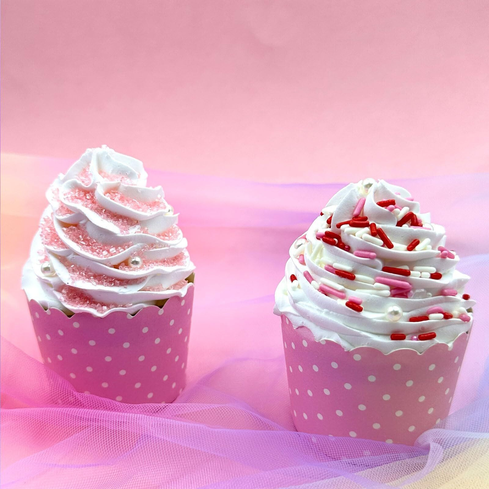 Sprinkles For Cake Decorating, Pink Heart Jimmies Frosting And Pearl Sprinkles Mix For Valentines Cookie Ice Cream Baking Cupcake Topping