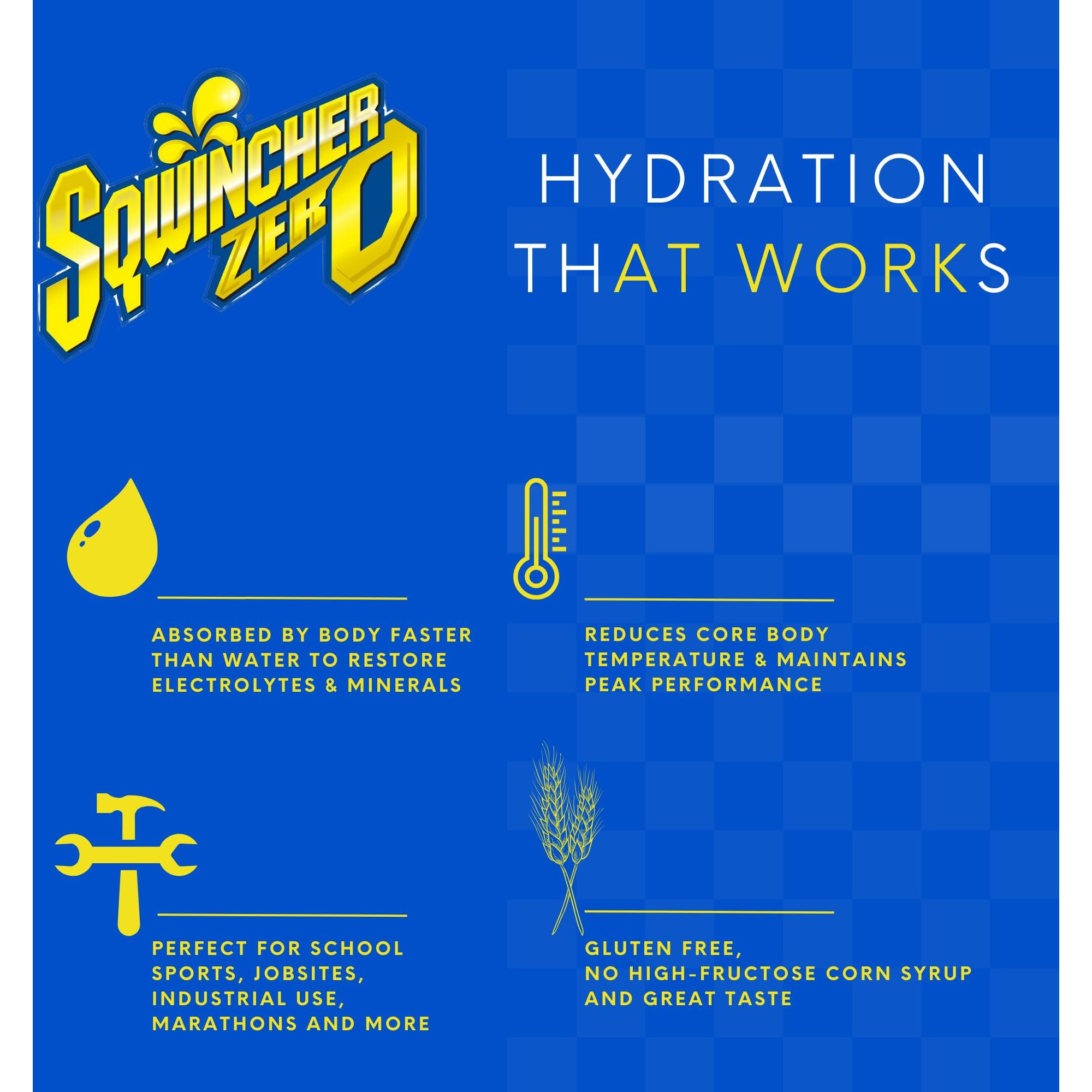 Sqwincher Zero Qwik Stik - Sugar Free Electrolyte Powdered Beverage Mix, 50 Count Bag, 2 Pack (100 Sticks Total) (Grape)