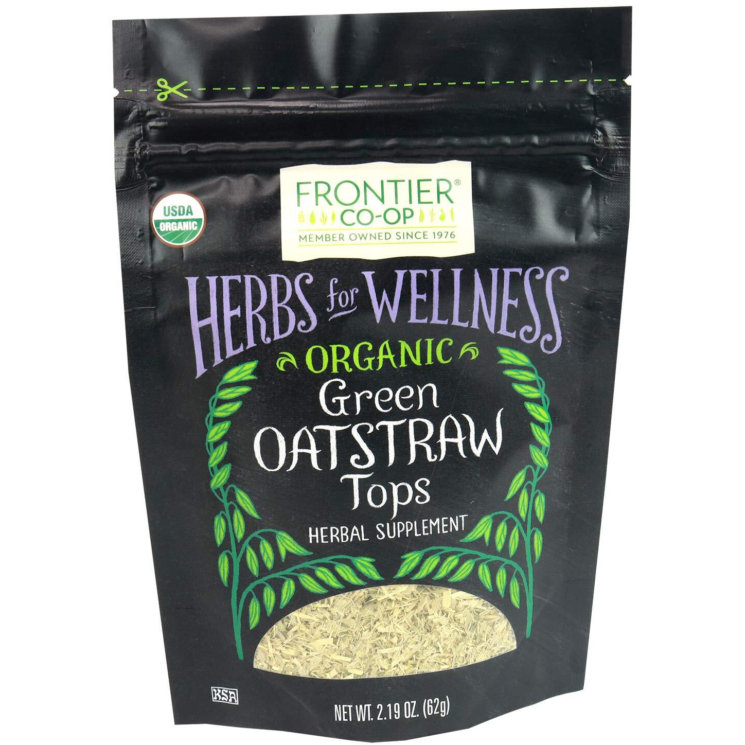 Frontier Co-Op Organic Cut & Sifted Oatstraw Green Tops 2.19Oz