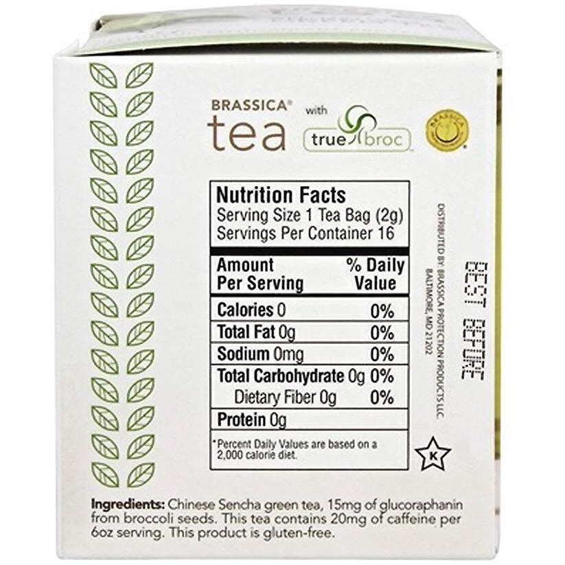 Brassica Tea Green Tea With Truebroc, 16 Tea Bags