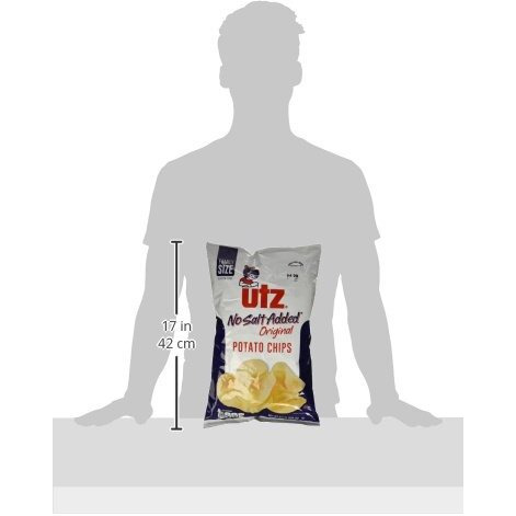 Utz Potato Chips, Original No Salt 9.5 Oz.-Best Of America