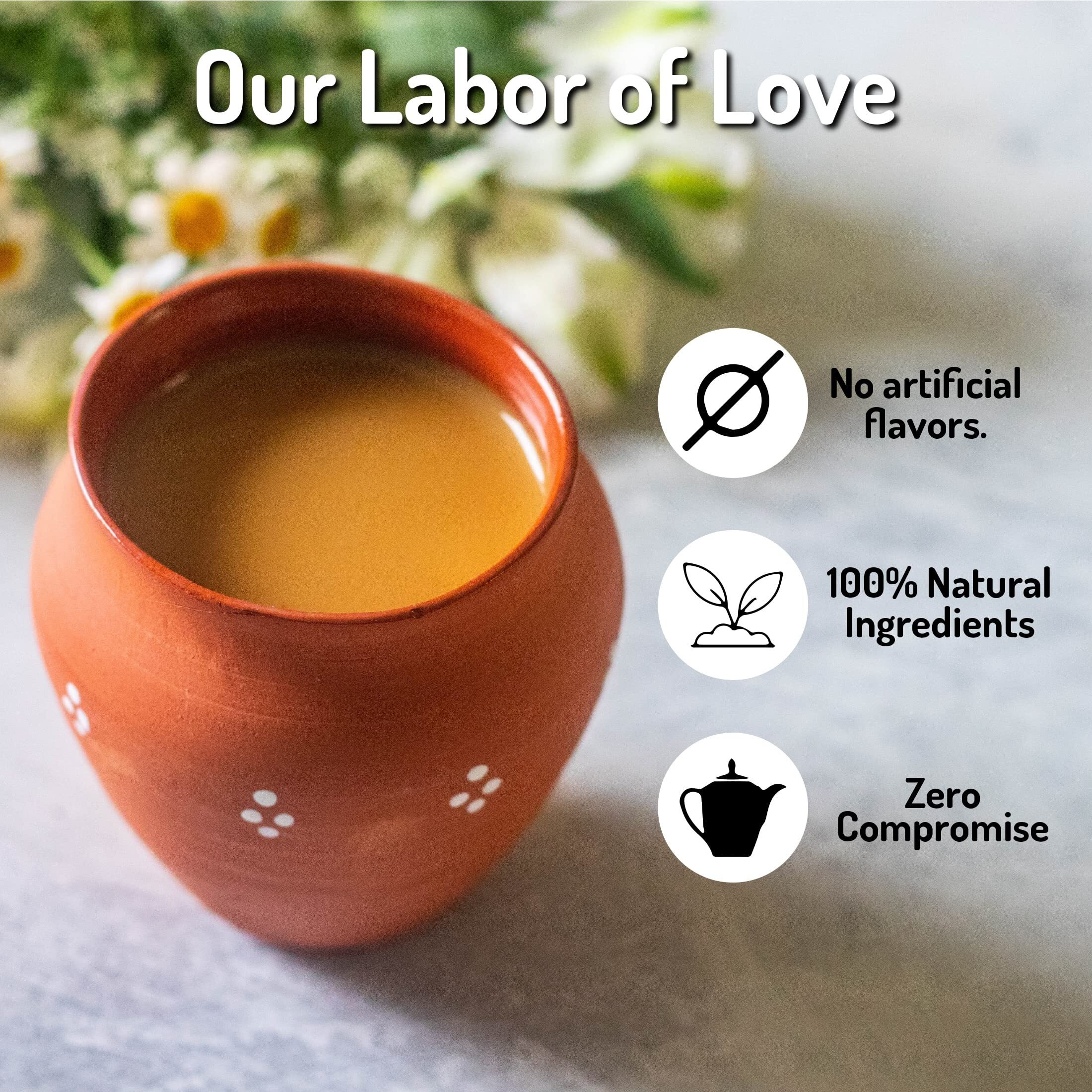 Tea India Chai Moments Masala Chai Tea Instant Latte Mix Flavorful Blend Of Premium Black Tea & Natural Ingredients Traditional Indian Caffeinated Tea Individually Wrapped 10 Sachets