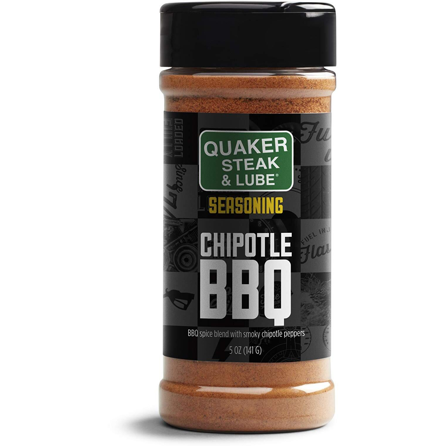 Quaker Steak And Lube Chipotle Bbq Seasoning Shaker - 5 Ounce Plastic Bottle Of Quaker Steak & Lube Chipotle Bbq Seasoning Shaker