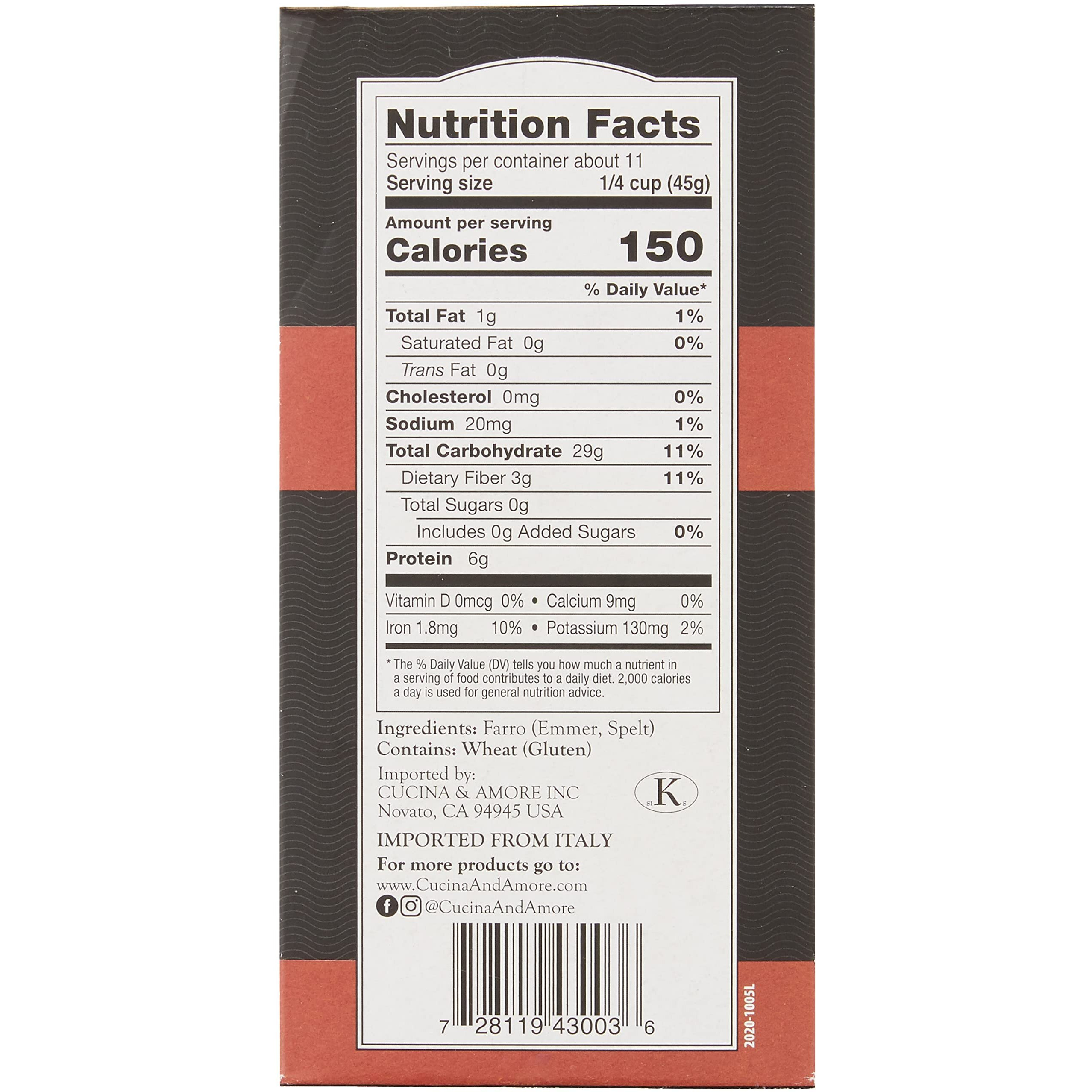 Cucina & Amore Grains Farro, 17.600000000000001 Oz