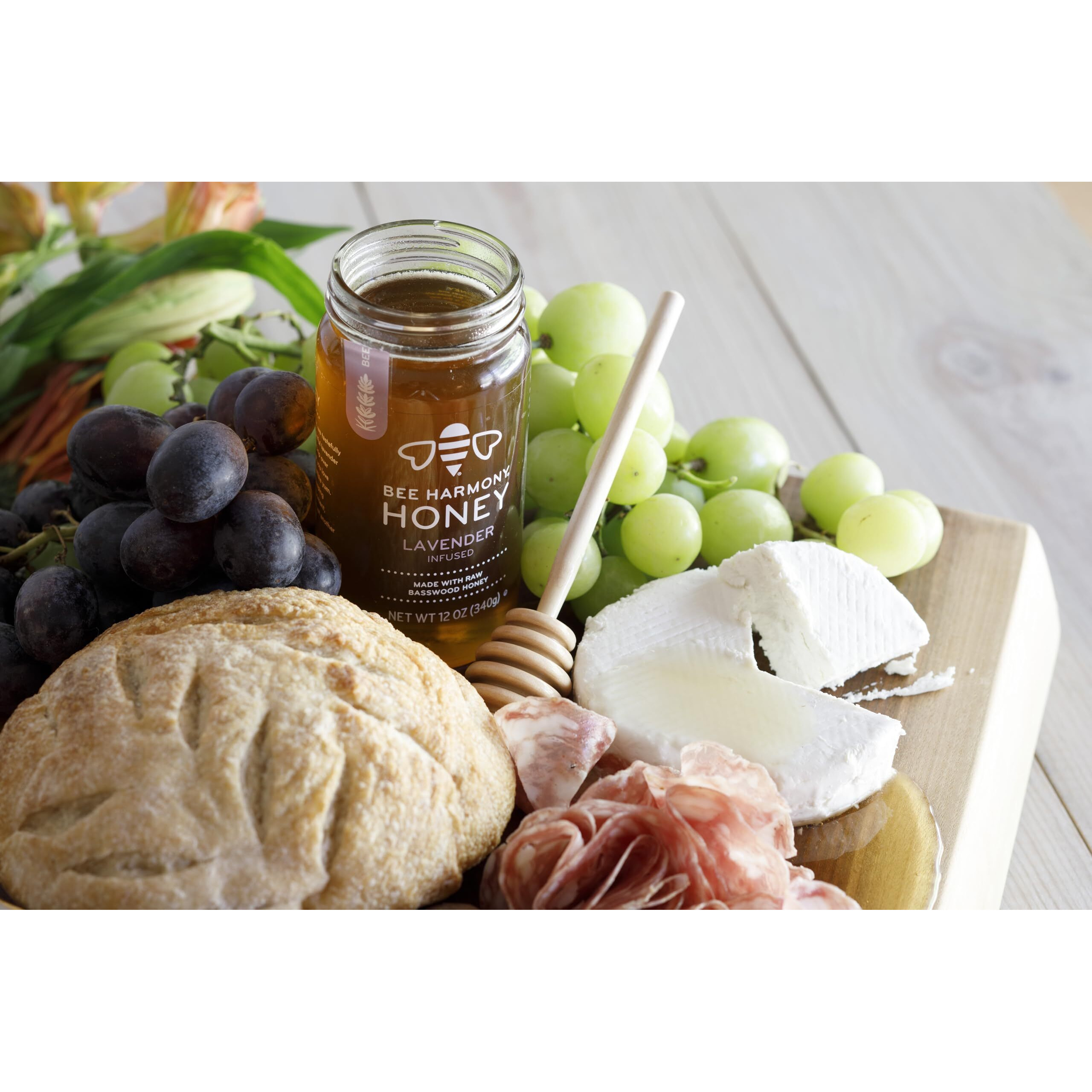 Bee Harmony Lavender Infused Honey, 12 Oz Each, Pack Of 2