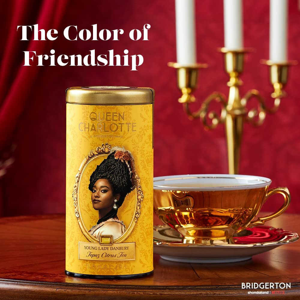 The Republic Of Tea - Young Lady Danbury Topaz Citrus Herbal Tea, 36 Tea Bags, Caffeine-Free Hibiscus Tea Inspired By Queen Charlotte A Bridgerton Story