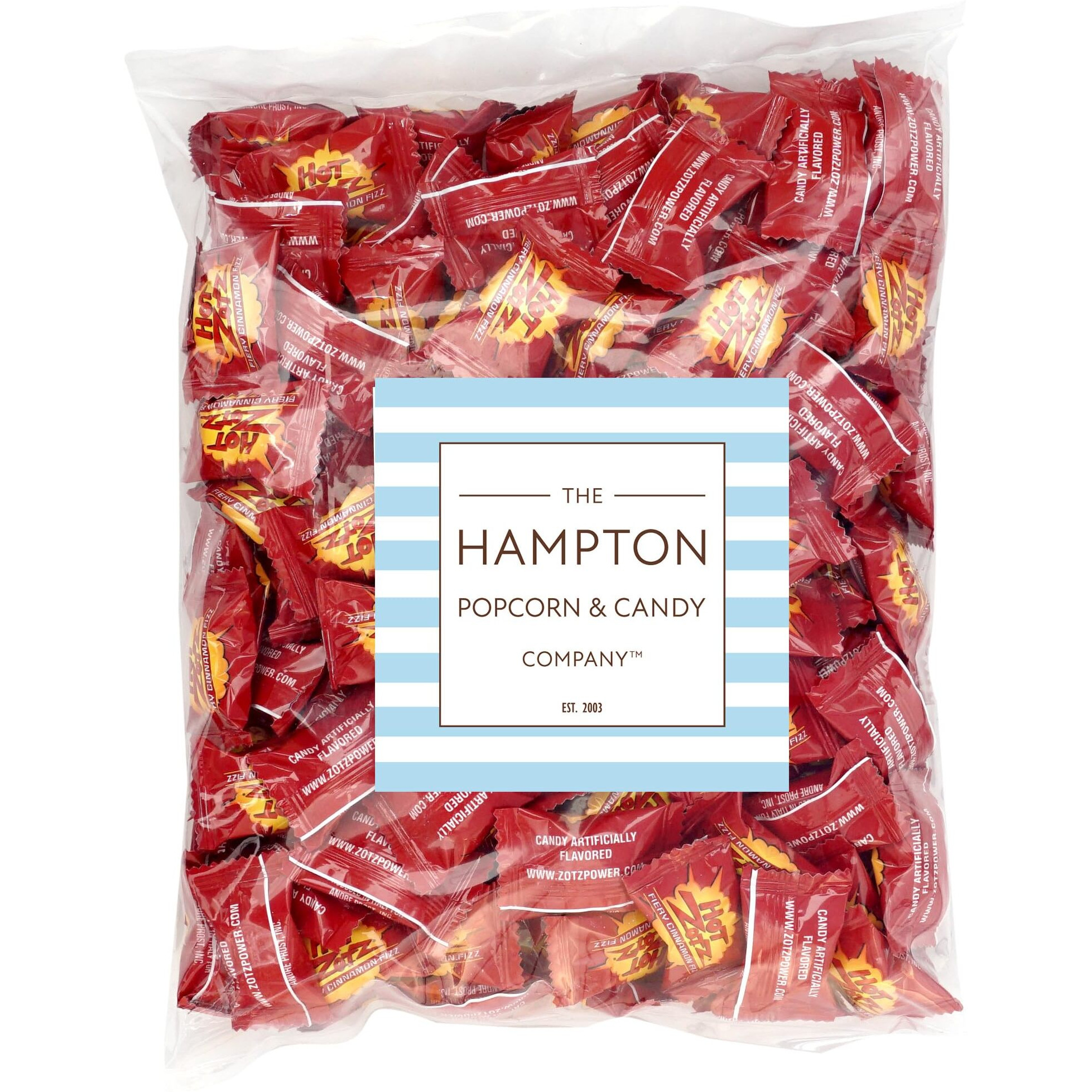 Hot Zotz Fiery Cinnamon Fizz, 2Lb Bulk Bag (Approx. 180 Pieces)