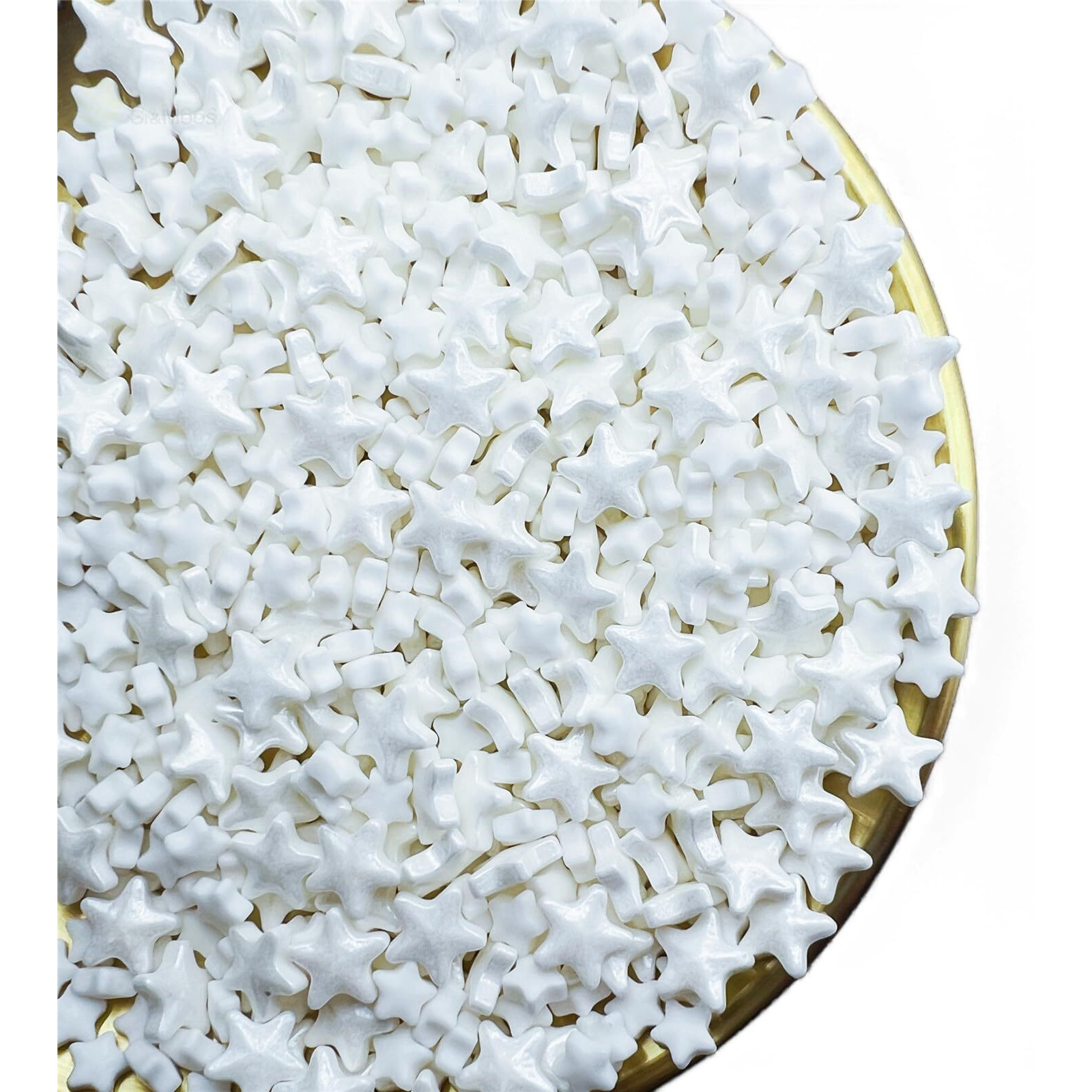 Se Si&Moos White Star Sprinkles For Cake Decorating White Stars Edible Star Cake Decorations Large Stars Sprinkles For Cupcakes Small Stars For Cake Large And Small White Star Sprinkles For Cakes,Cupcakes,Desserts Toppings 3 Oz