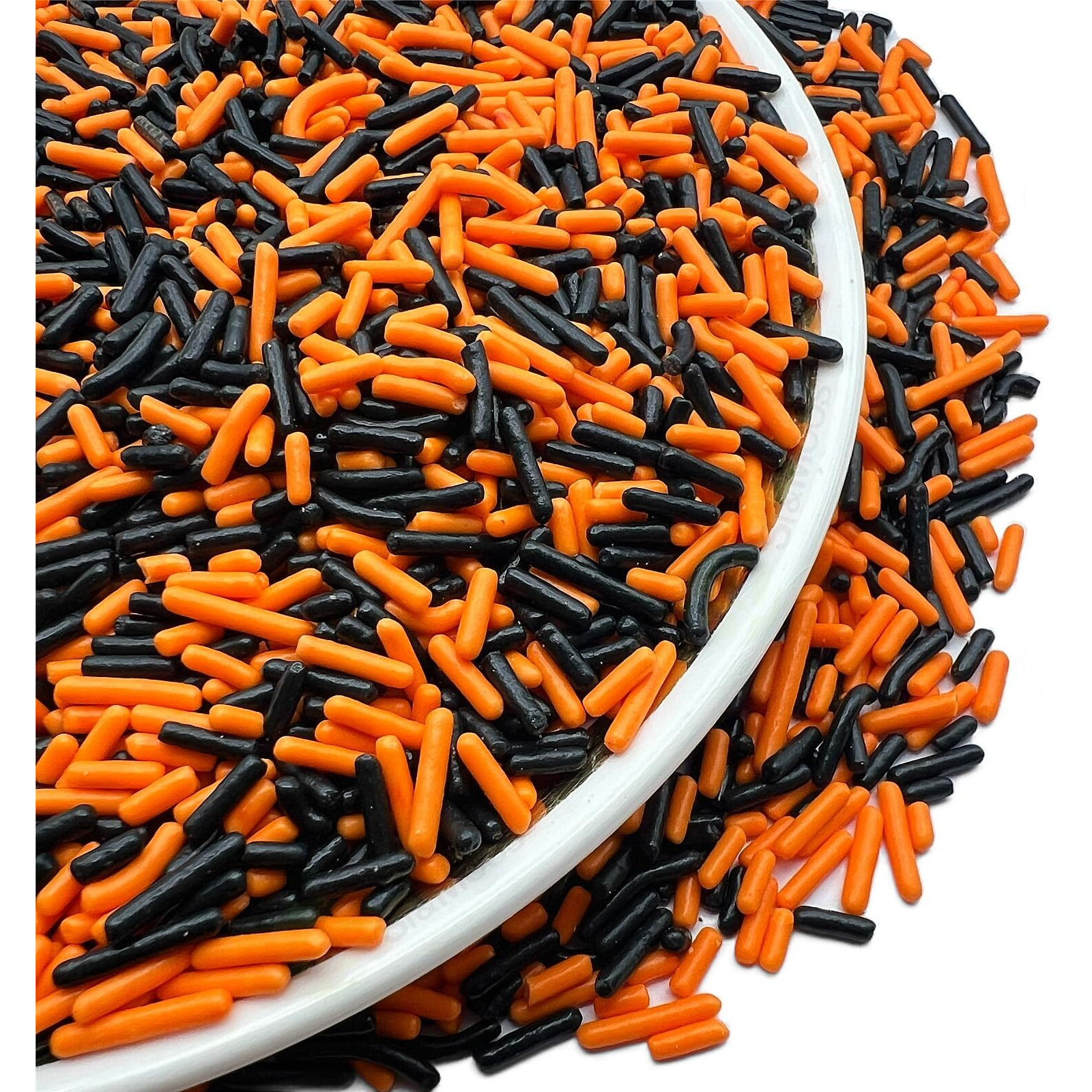 Se Si&Moos Black And Orange Sprinkles Orange And Black Cake Sprinkles Black And Orange For Cupcakes Black Orange Jimmies Sprinkles Soft Jimmies Soft Sprinkles Edible Black And Orange Sprinkles For Cake Decorating,Ice Cream Toppings & Baking 2.75 Oz