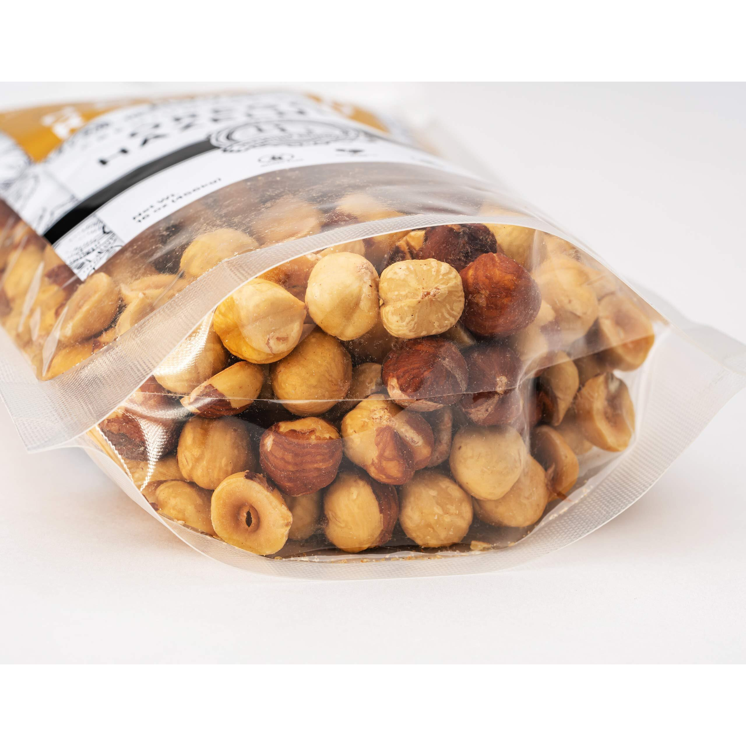 Oregon Farm To Table Hazelnuts From Premium Growers - Dry Roasted - Natural Roasted - Kosher Certified - 1 Lb Bag