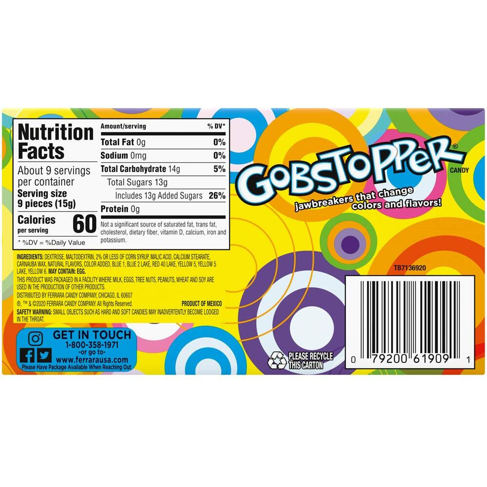 Wonka Everlasting Gobstopper Theatre Box, 5 Ounce (Pack Of 2)
