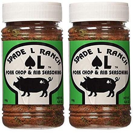 Spade L Ranch Pork Chop & Rib Seasoning 5.25 Oz - 2 Pack