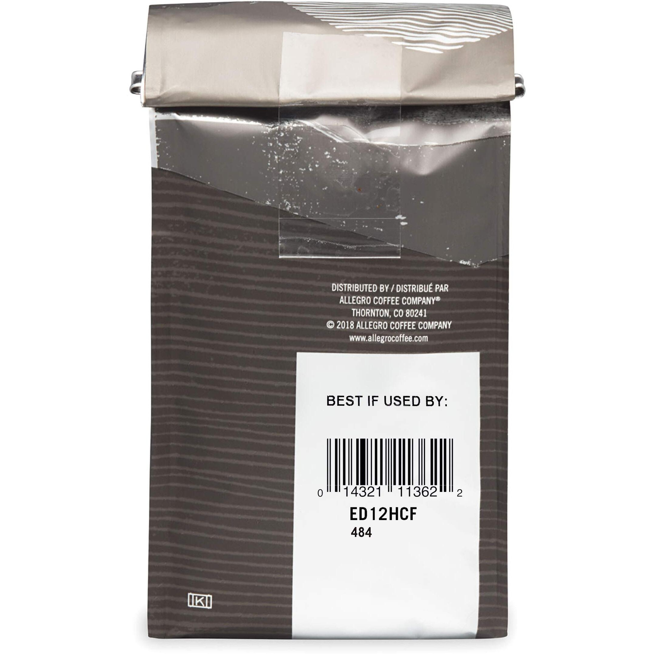 Allegro Coffee Half Caff, French Roast Ground Coffee, 12 Oz