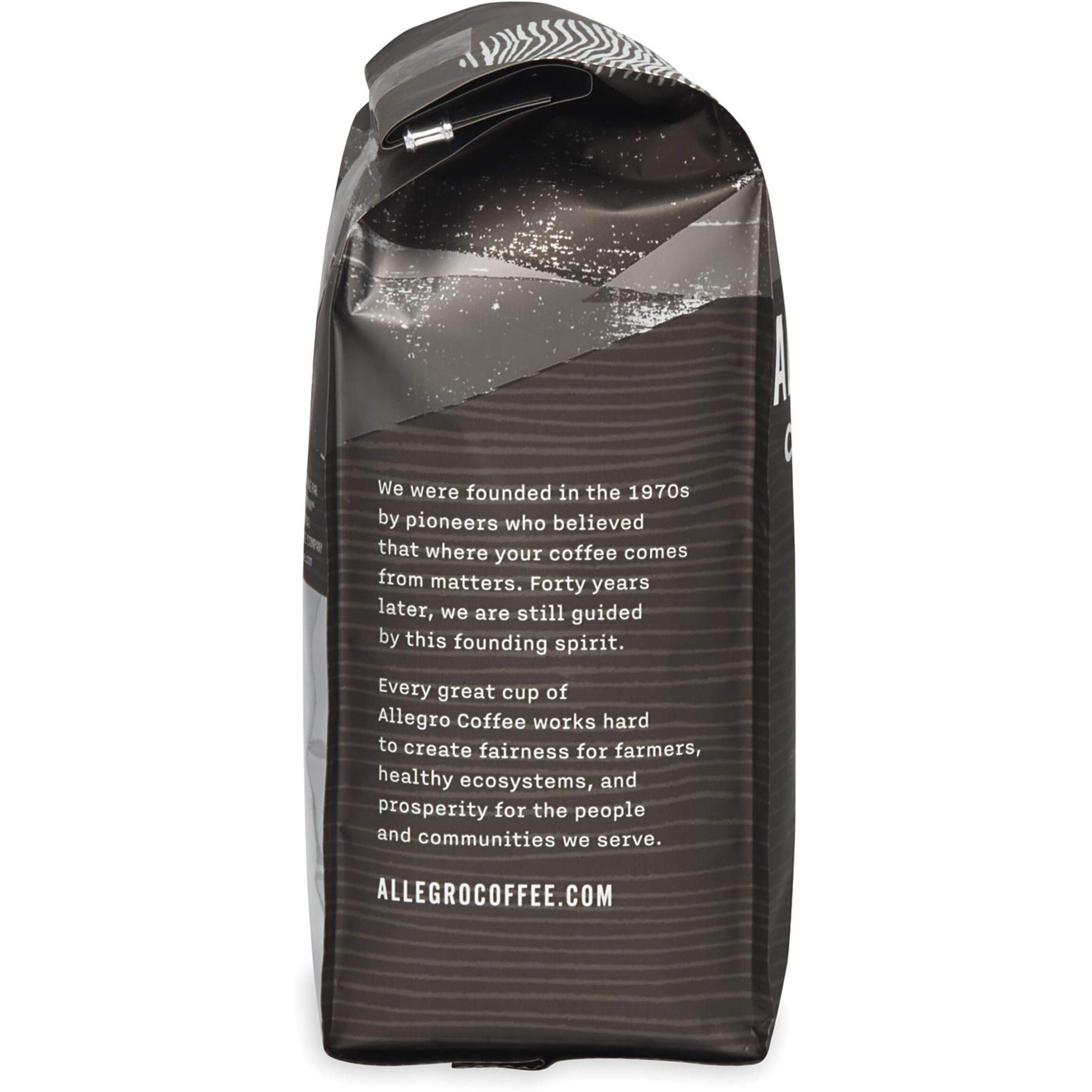 Allegro Coffee Half Caff, French Roast Ground Coffee, 12 Oz