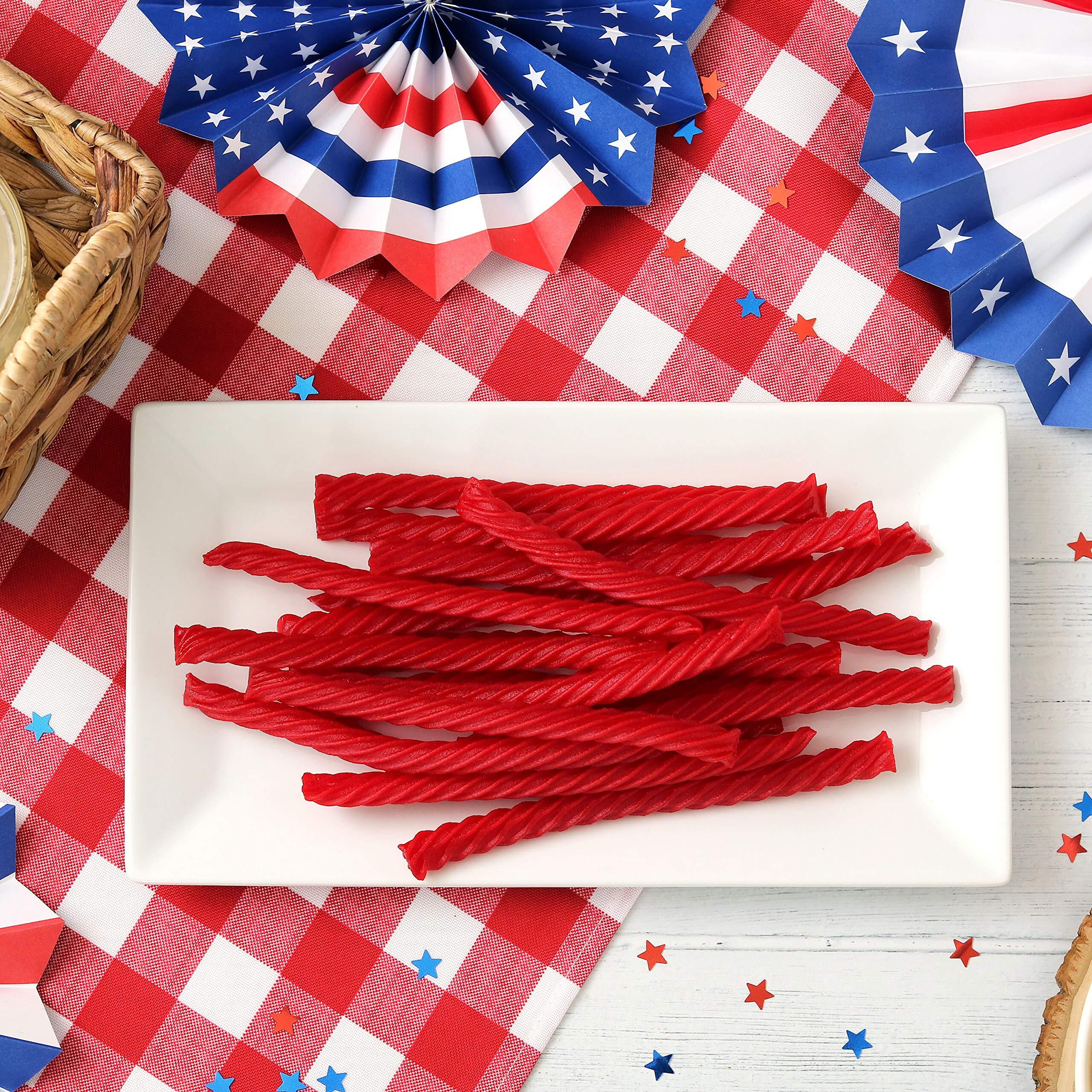 Red Vines Licorice, Original Red Flavor Soft & Chewy Candy Twists, 3.5 Lbs, 56 Ounce