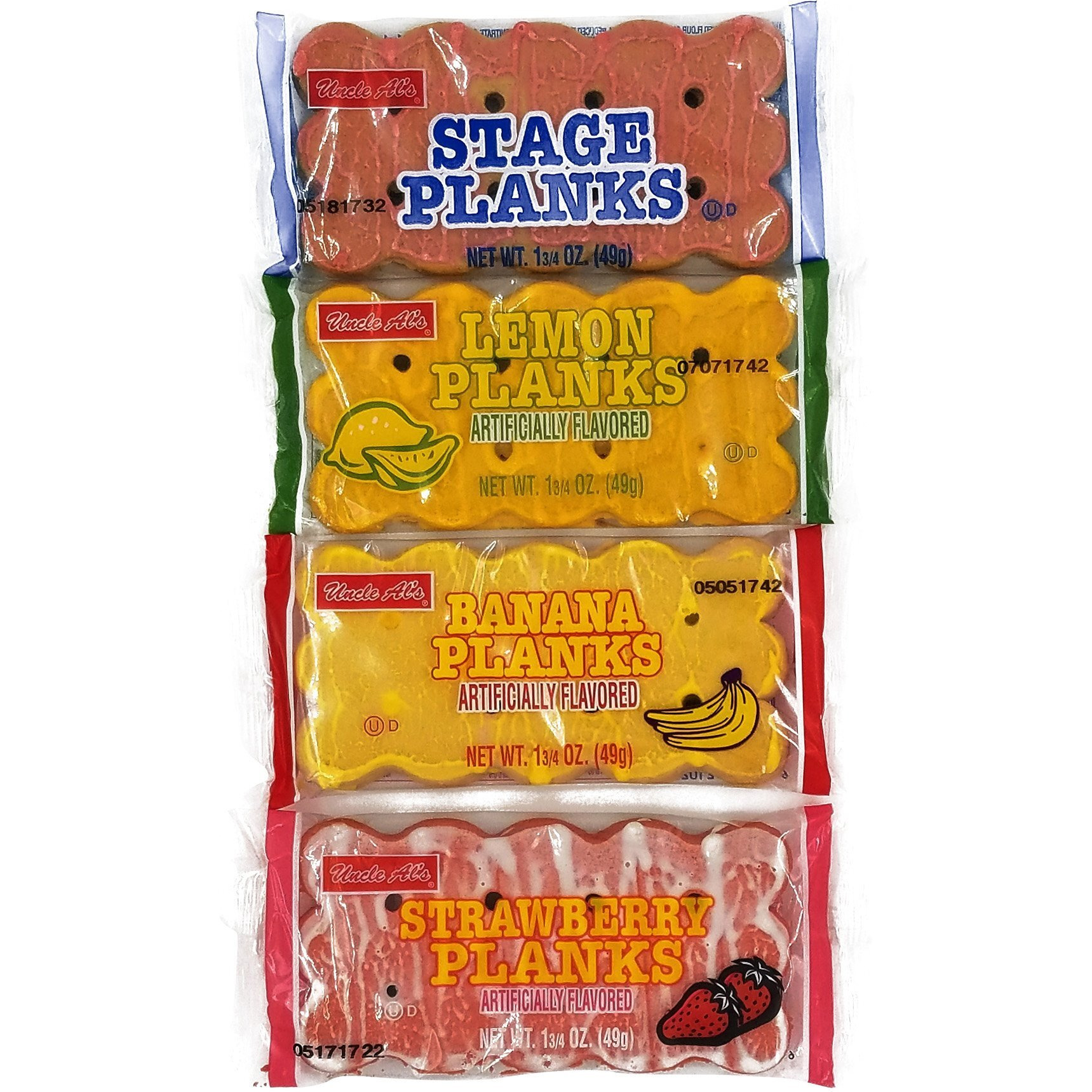 Uncle Als Stage Planks Bulk Variety Pack (Original, Banana, Lemon, And Strawberry)