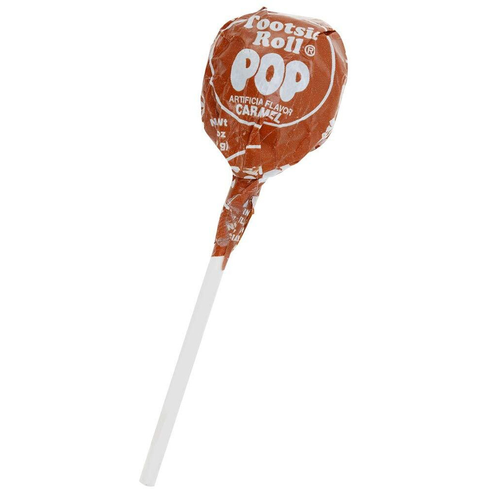 Tootsie Pops Limited Edition Individually Wrapped Single Flavor Lollipops With Tootsie Roll Center, Caramel, 12.6 Ounce