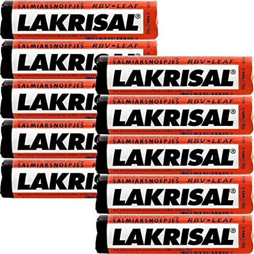 Lakrisal Licorice Candy Rolls - (5-Pack) - Salmiak Salty Liquorice Pastilles Roll