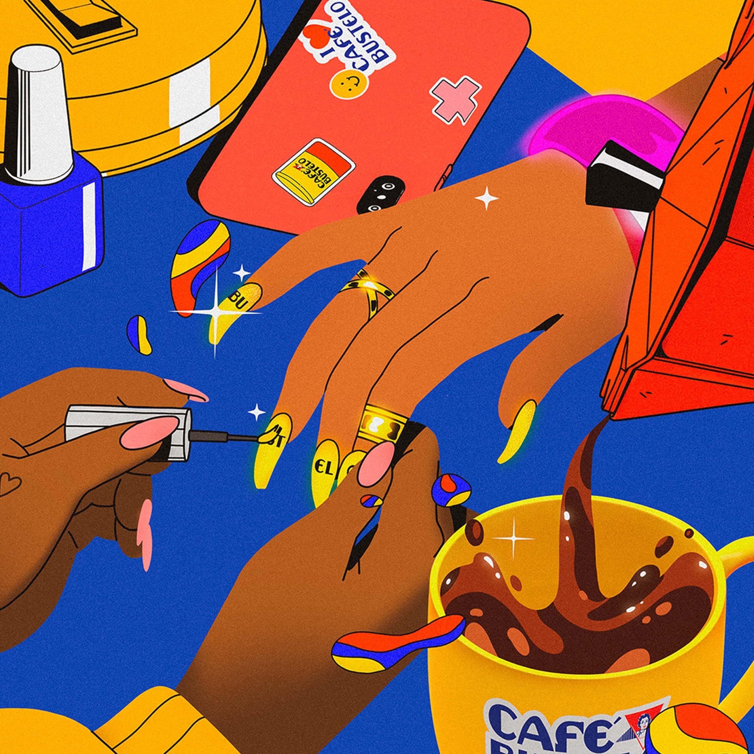 Caf   Bustelo Sweet & Creamy Caf   Con Leche Coffee, 10 Keurig K-Cup Pods