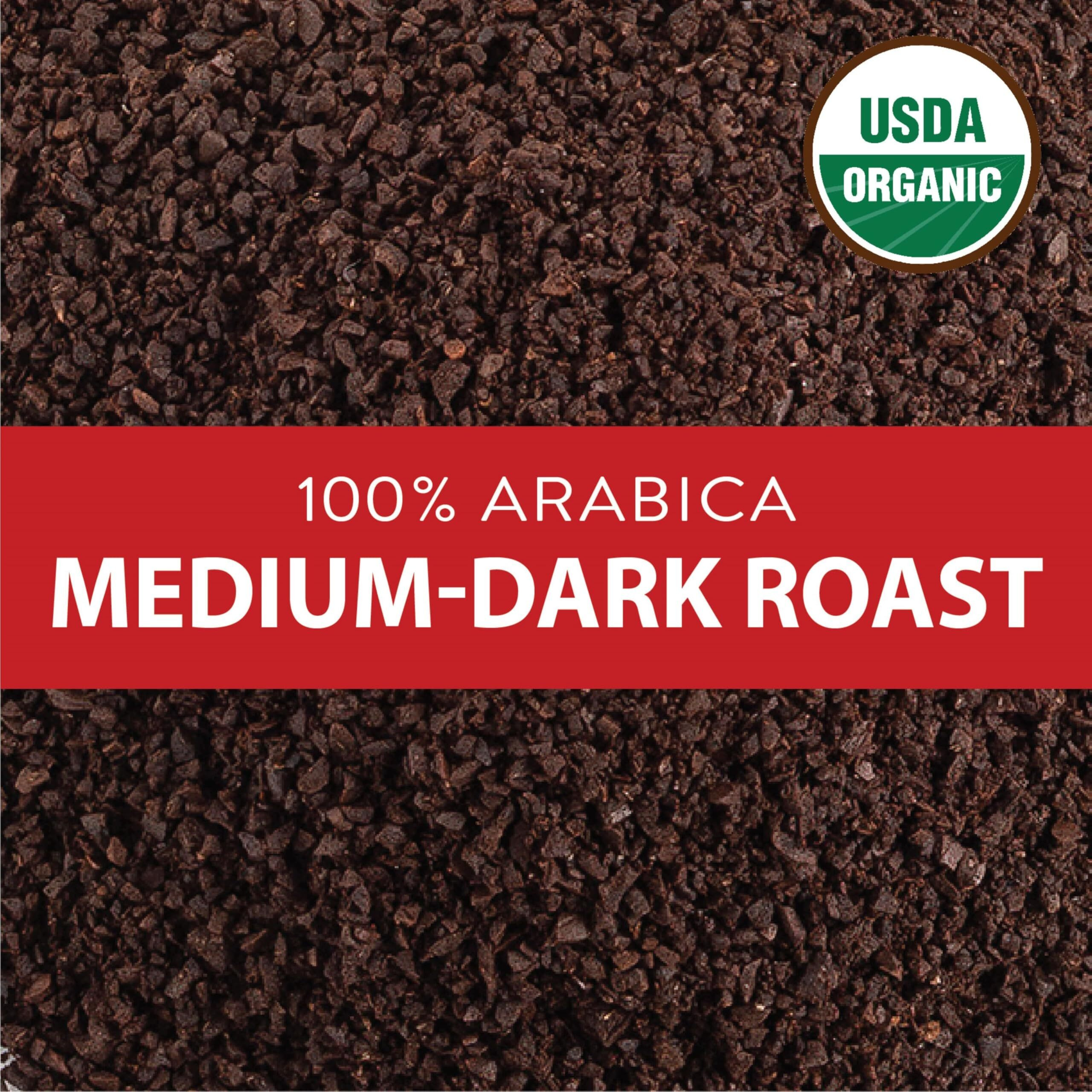 San Francisco Bay Ground Coffee - Organic Rainforest Blend (28Oz Bag), Medium Dark Roast