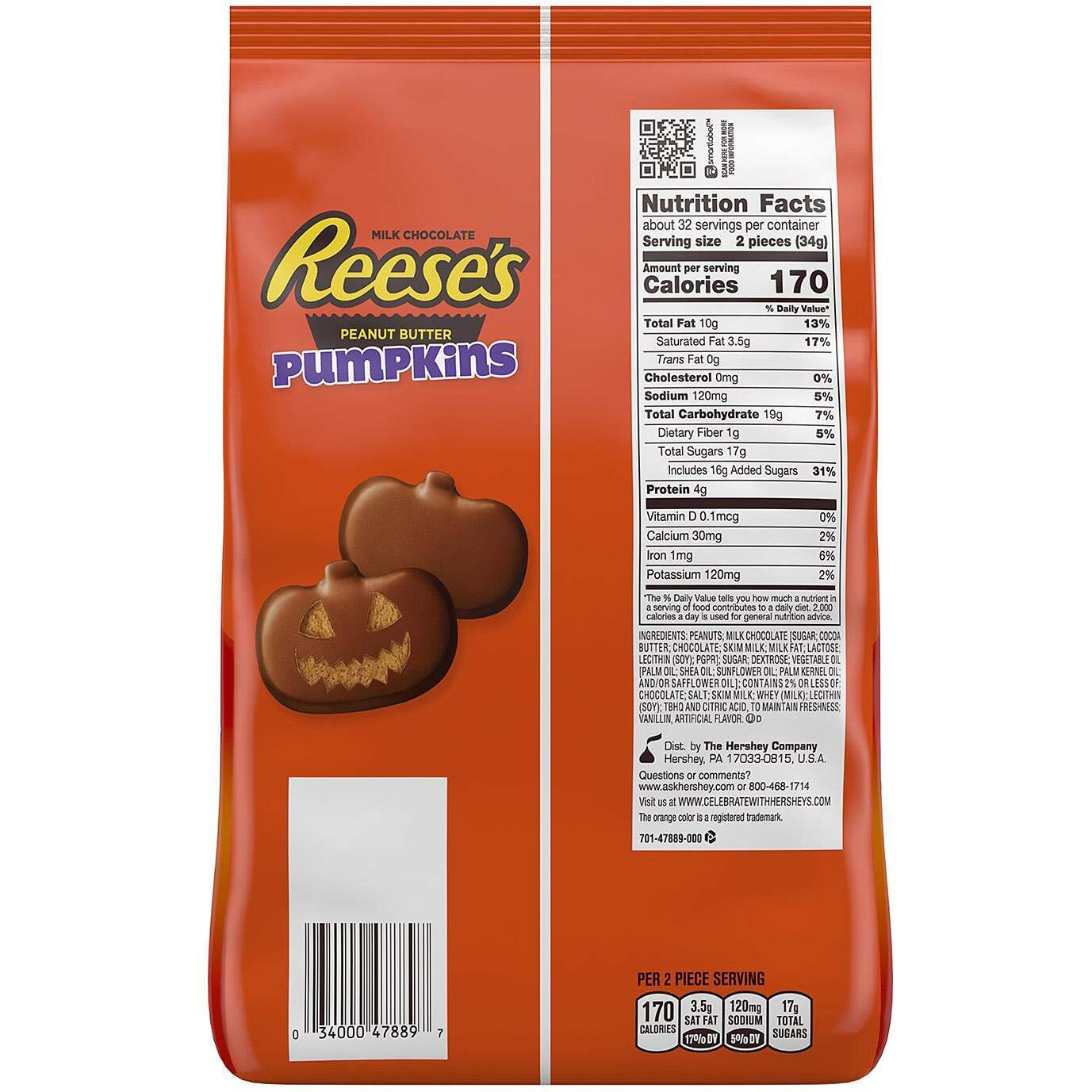 Reese's Peanut Butter Pumpkins 60Ct 38Oz